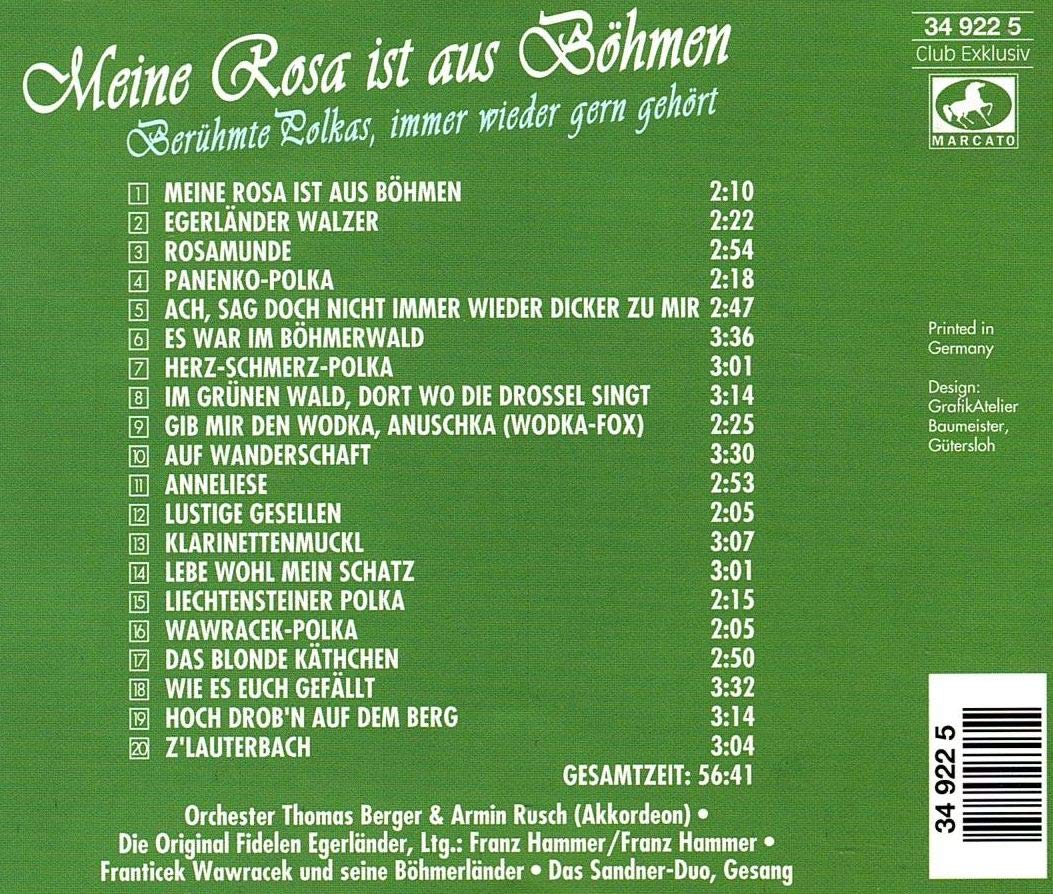 Meine Rosa ist aus Böhmen - Orchester Thomas Berger - Orchester Thomas Berger Music