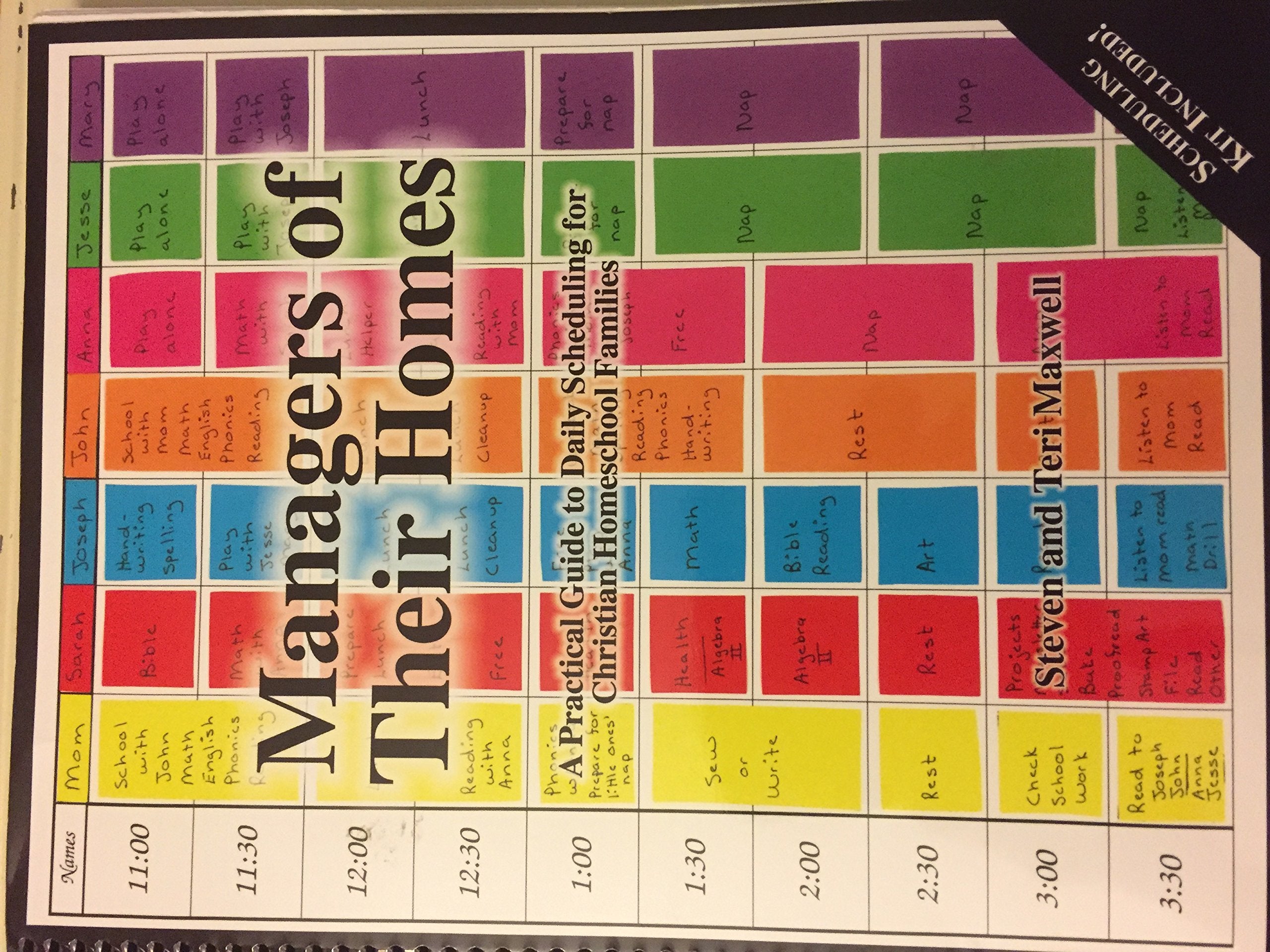 Managers of Their Homes: A Practical Guide to Daily Scheduling for Christian Homeschool Families Books