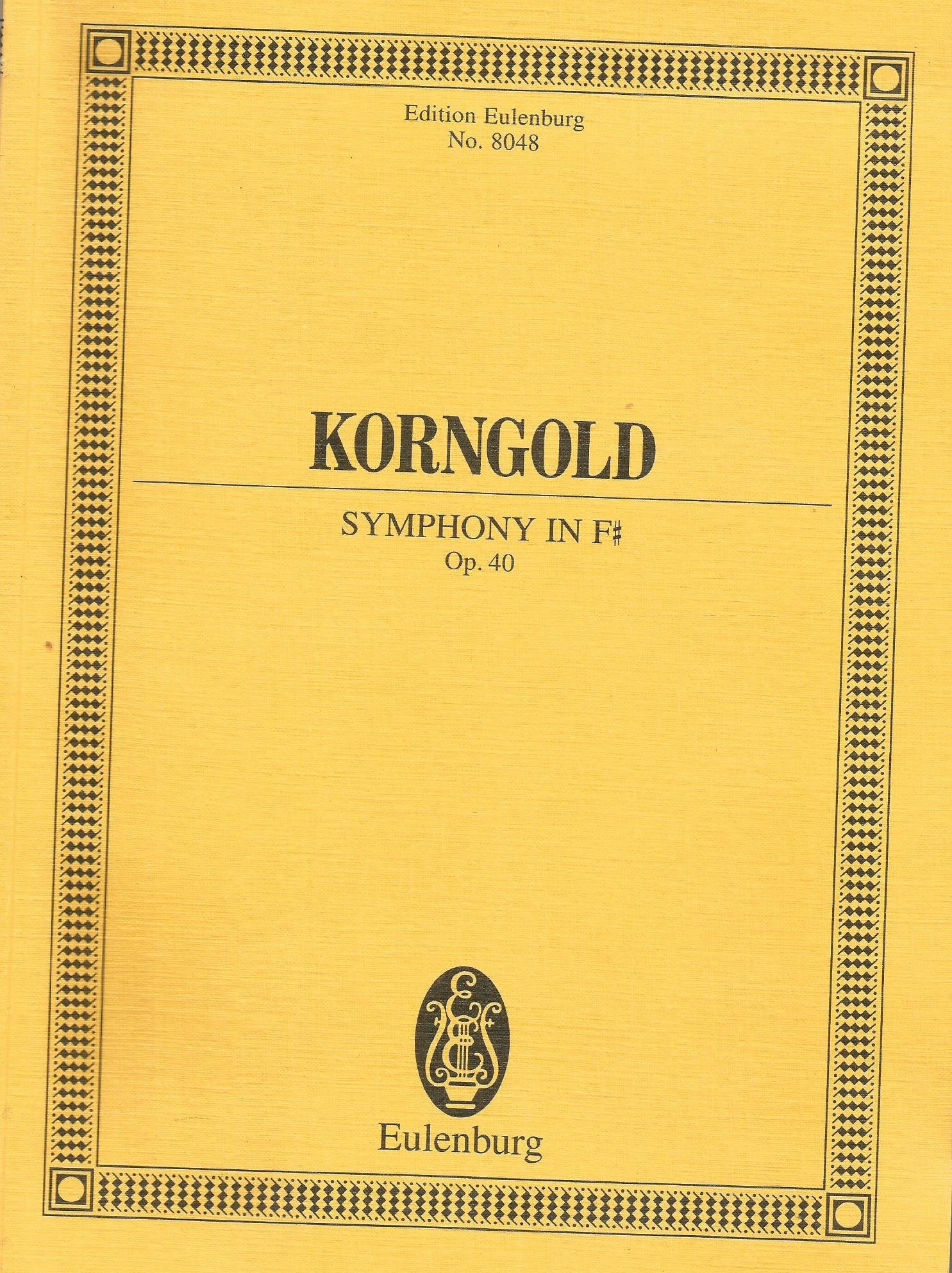 Sinfonie in Fis: op. 40. Orchester. Studienpartitur. (Eulenburg Studienpartituren) Sheet Music
