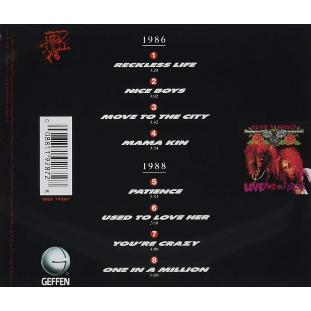 GUNS 'N' ROSES LIVE LIKE A SUICIDE Metal & Hardrock