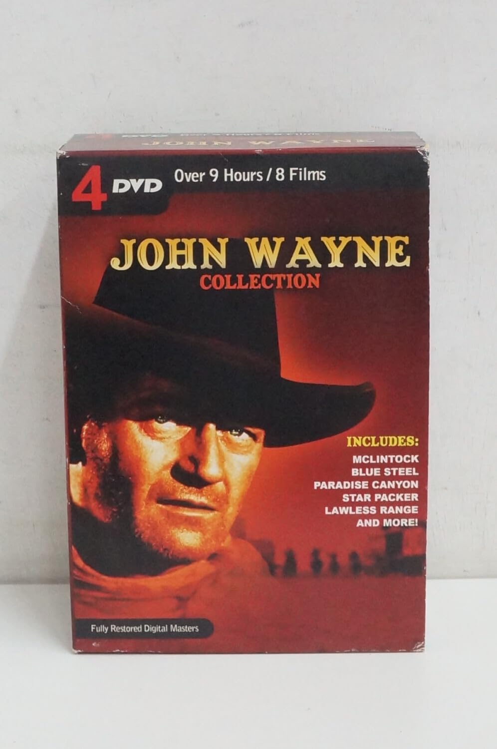 John Wayne Collection : Mclintock; Blue Steel; Paradise Canyon; Star Packer; Lawless Range; and More. 4 DVDs, Over 9 Films