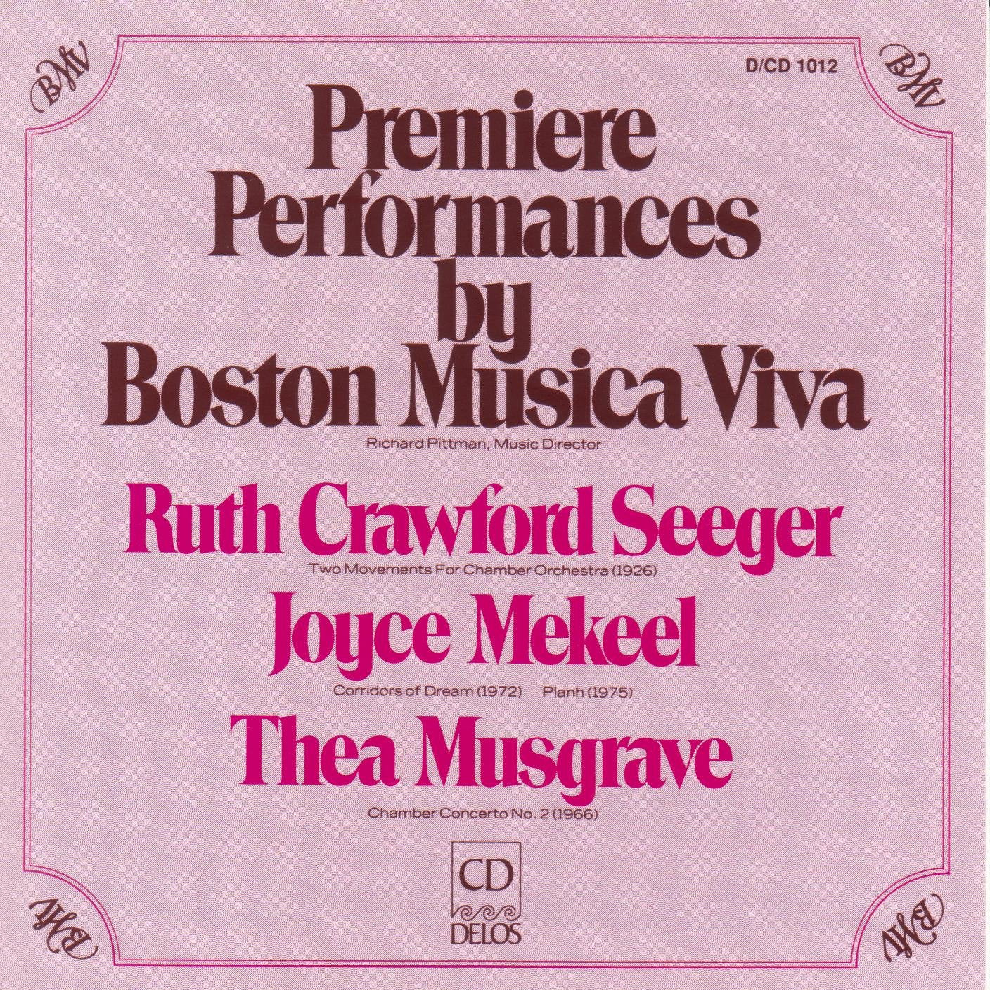 Premiere Performances by Boston Musica Viva Classical