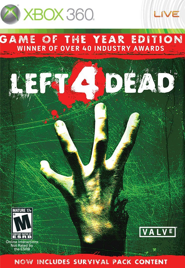 Xbox 360 Left 4 dead Game of the year game