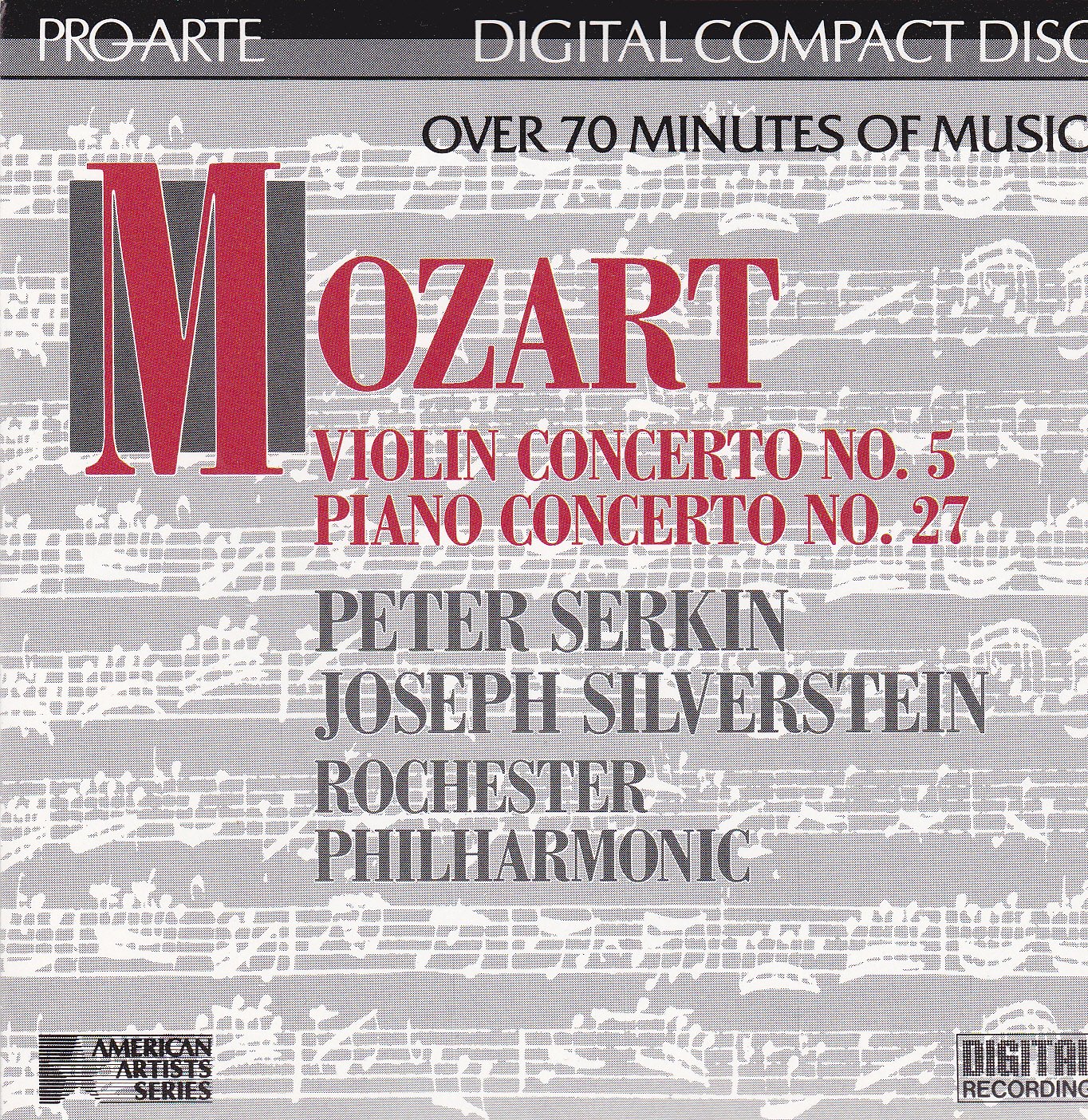 Violin Concerto 5 / Piano Concerto 27 Classical