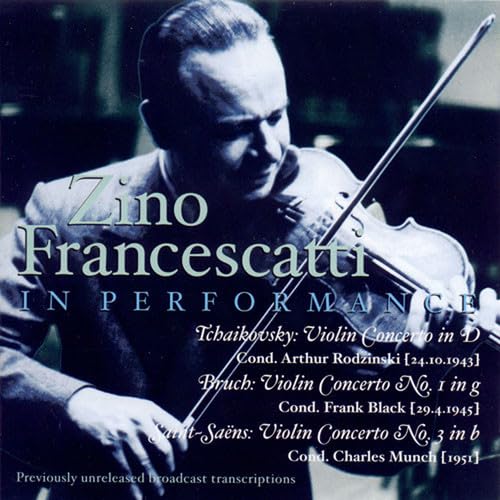 Dino Francescatti, Violon, En Concert - Tchaikovski, Rodzinski, Saint-Saëns... cd