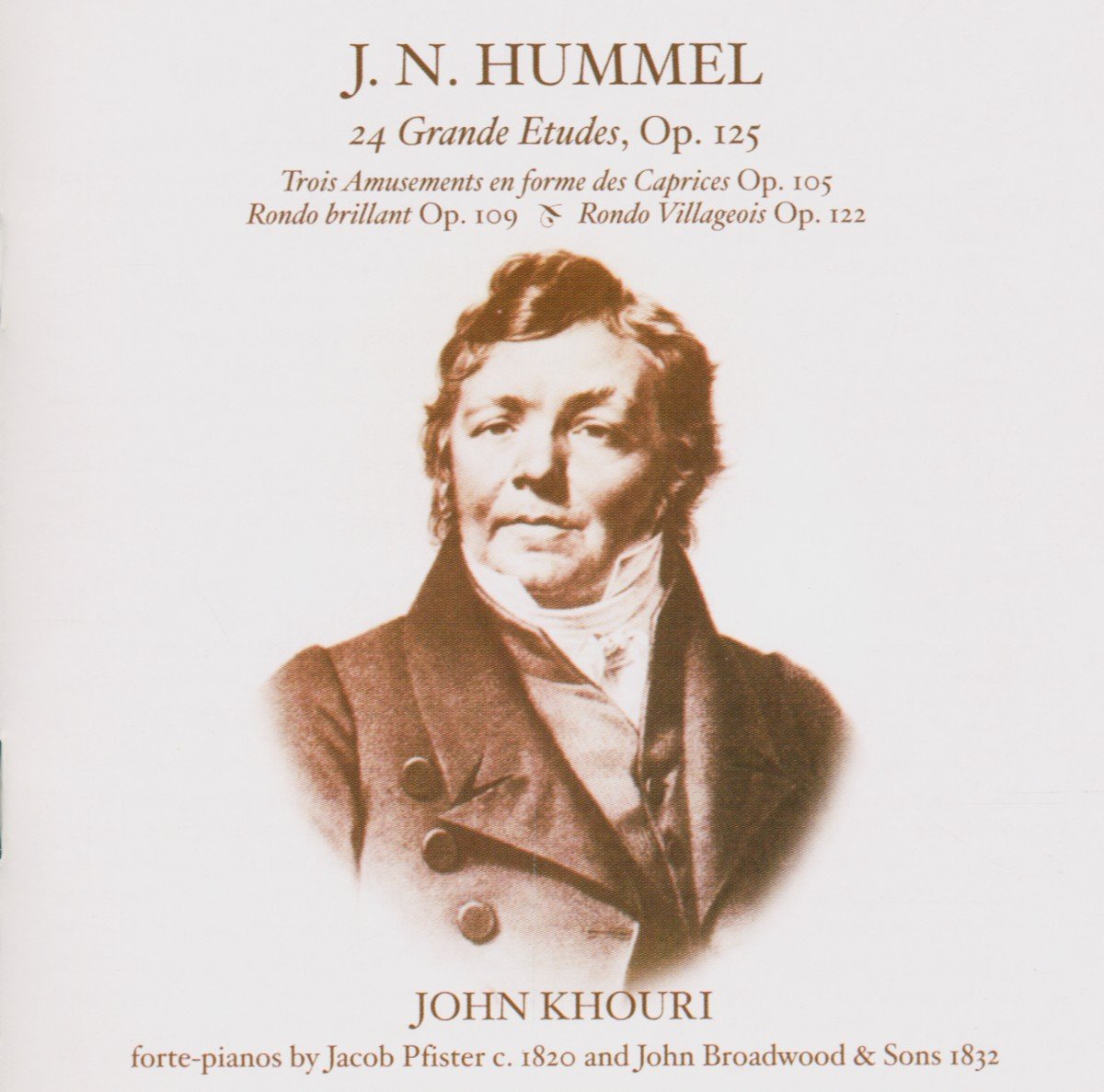 J.N. Hummel : 24 Grande Études, Op. 125, etc. cd