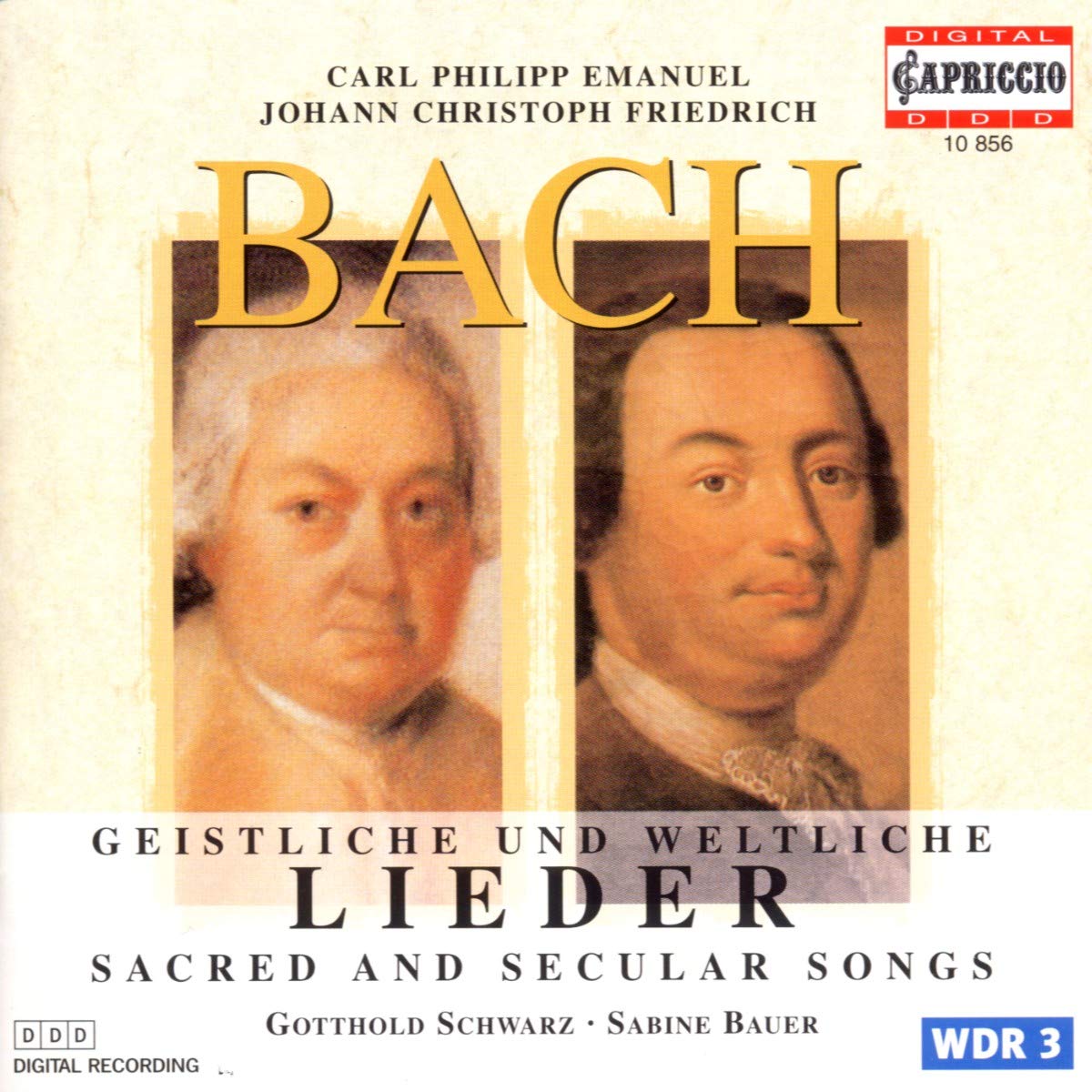 Geistliche und weltliche Lieder von Carl Philipp Emanuel und Johann Christoph Friedrich Bach Classical