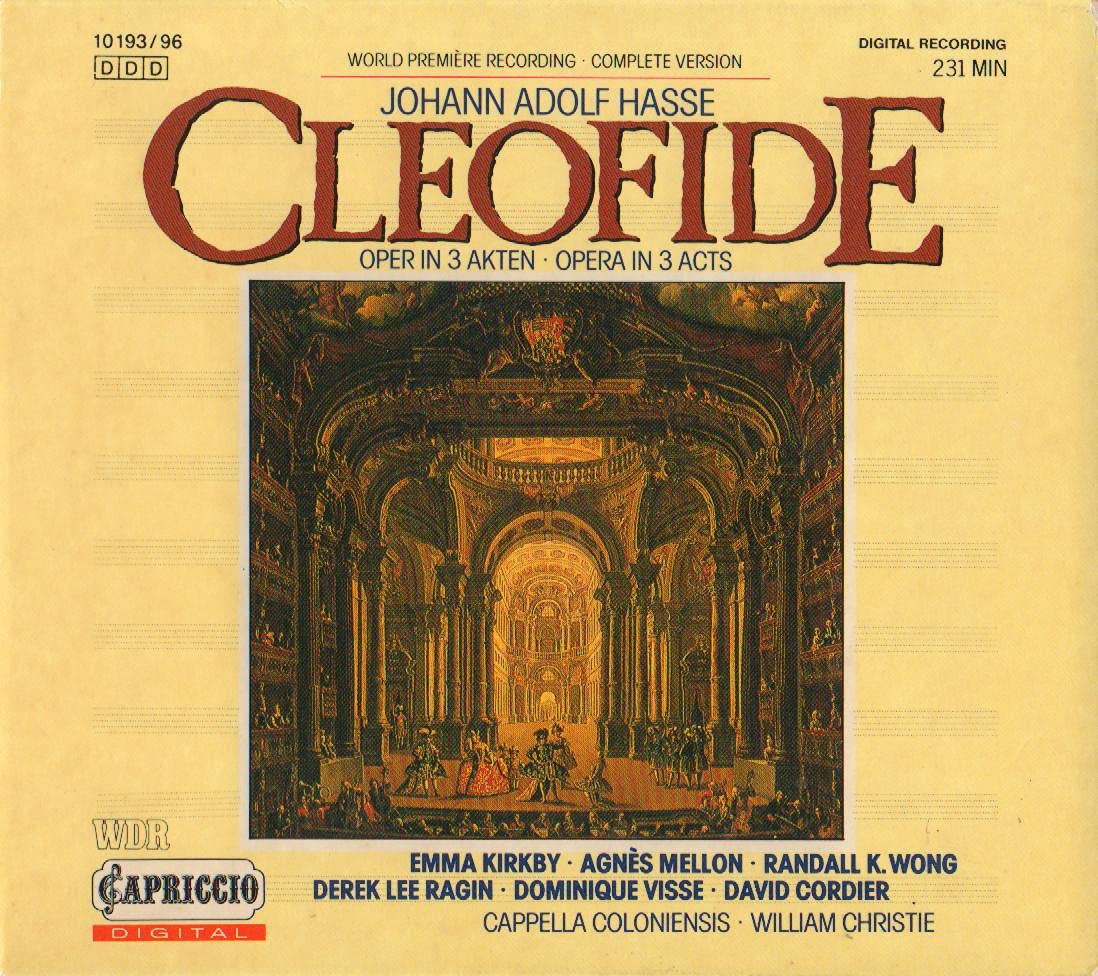 Hasse: Cleofide (Gesamtaufnahme) (ital.) Classical
