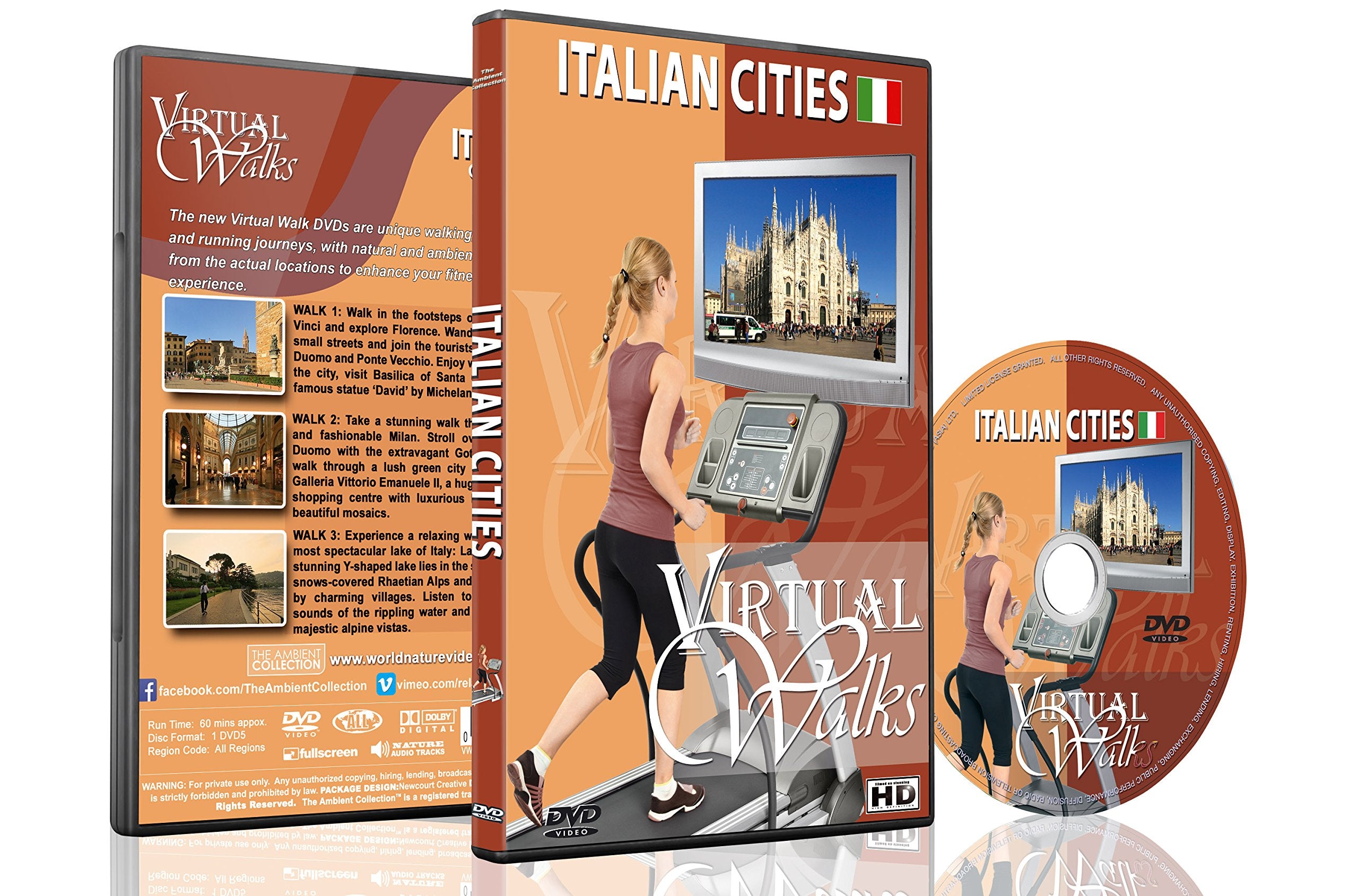 Virtuelle Spaziergänge – Italienische Städte – Für Indoor Walking, Laufband und Radfahren Workouts Movies