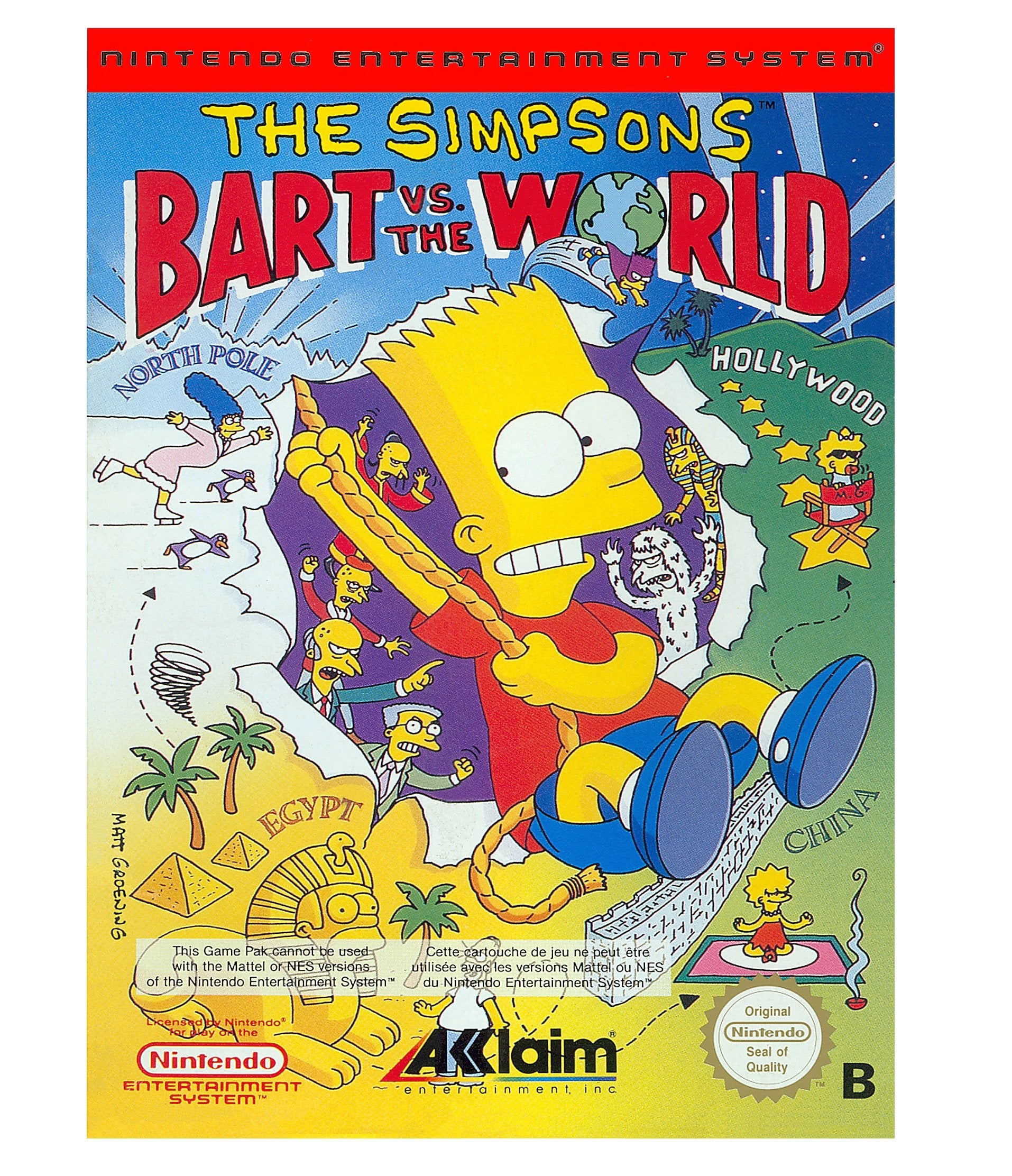 The Simpsons Bart vs. the World (Nintendo NES) gebr. Older Consoles
