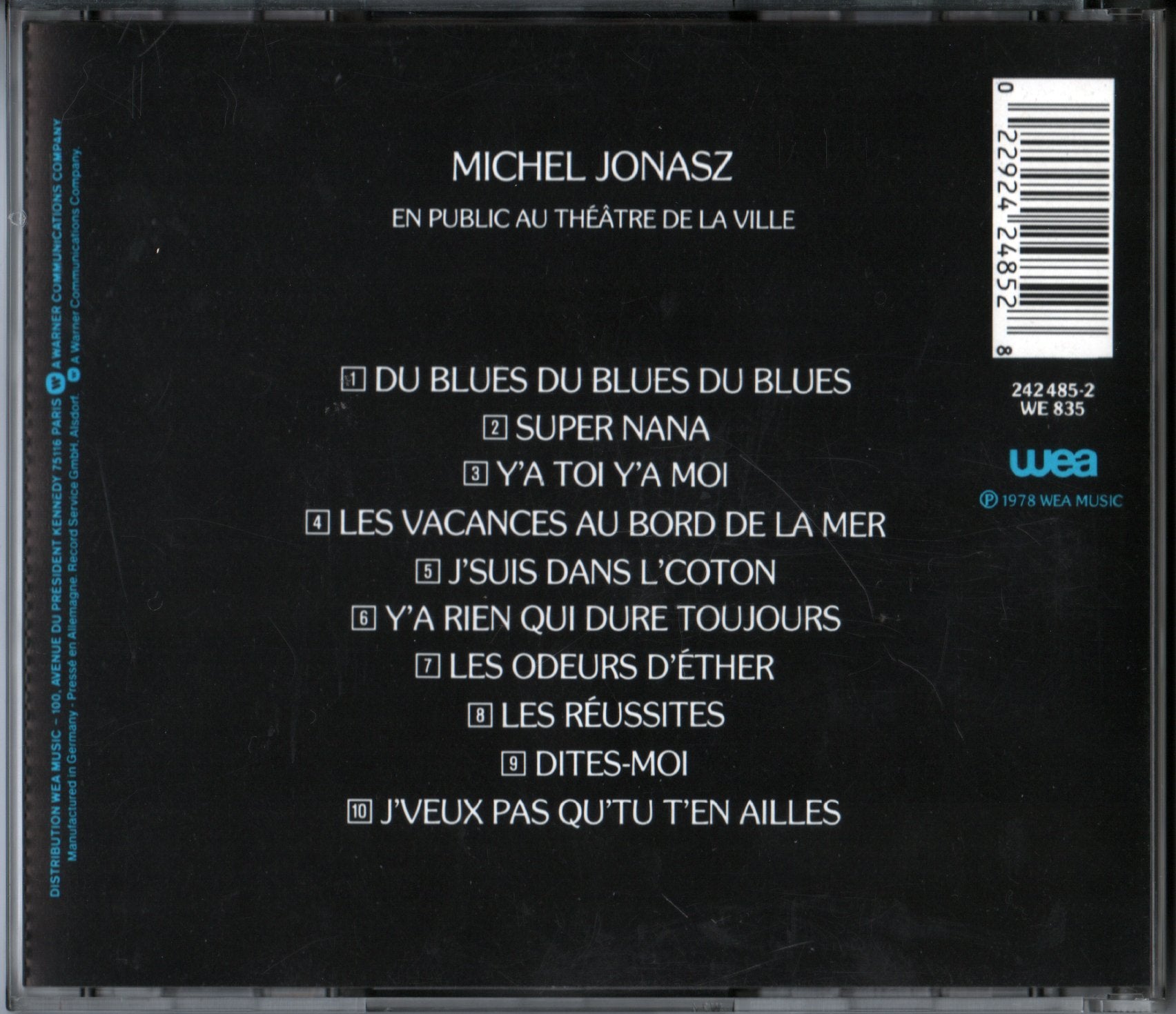 Au Theatre de Ville / Public Music