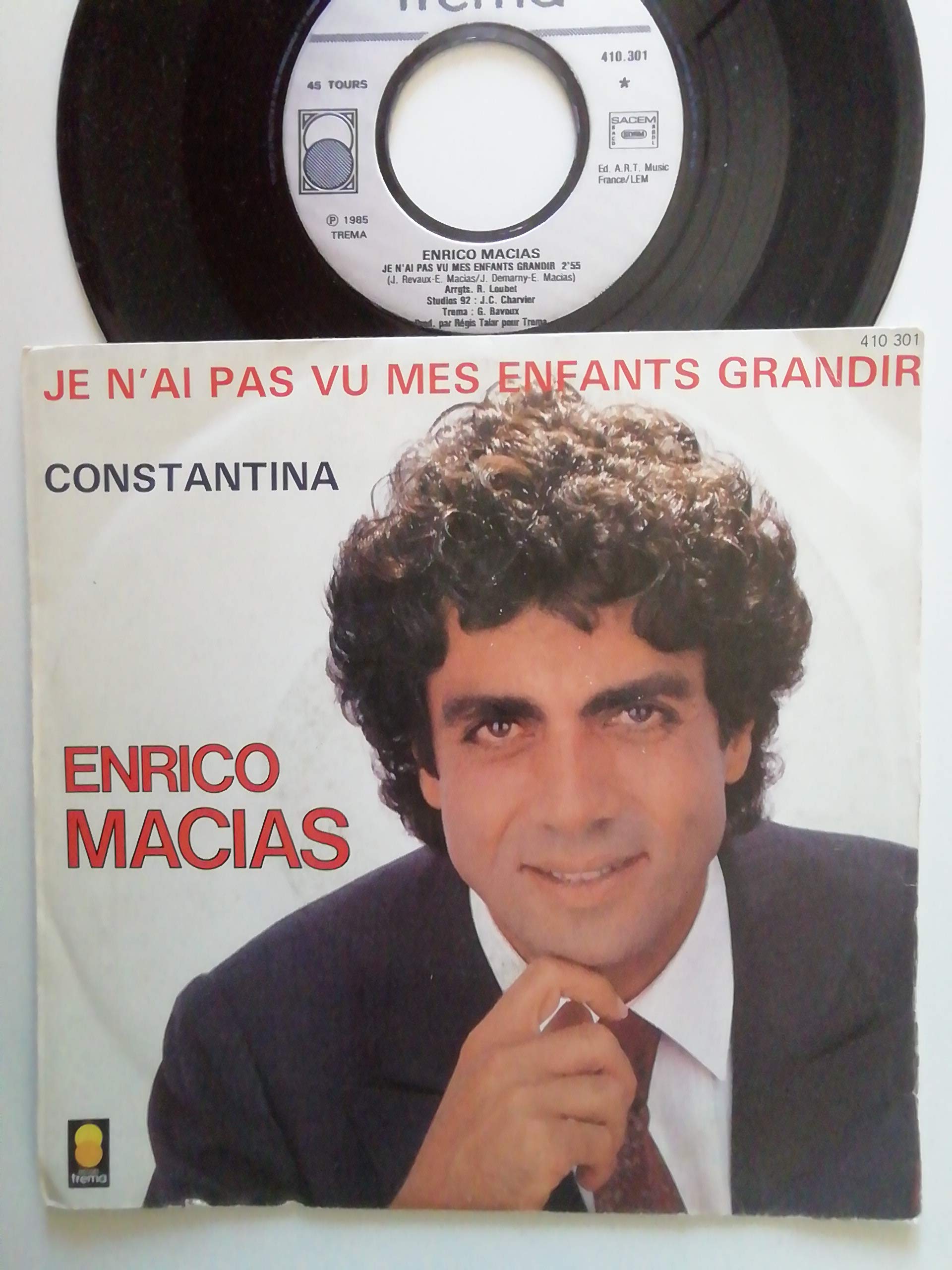 JE N'AI PAS VU MES ENFANTS GRANDIR / CONSTANTINA - 45 TOURS - Music