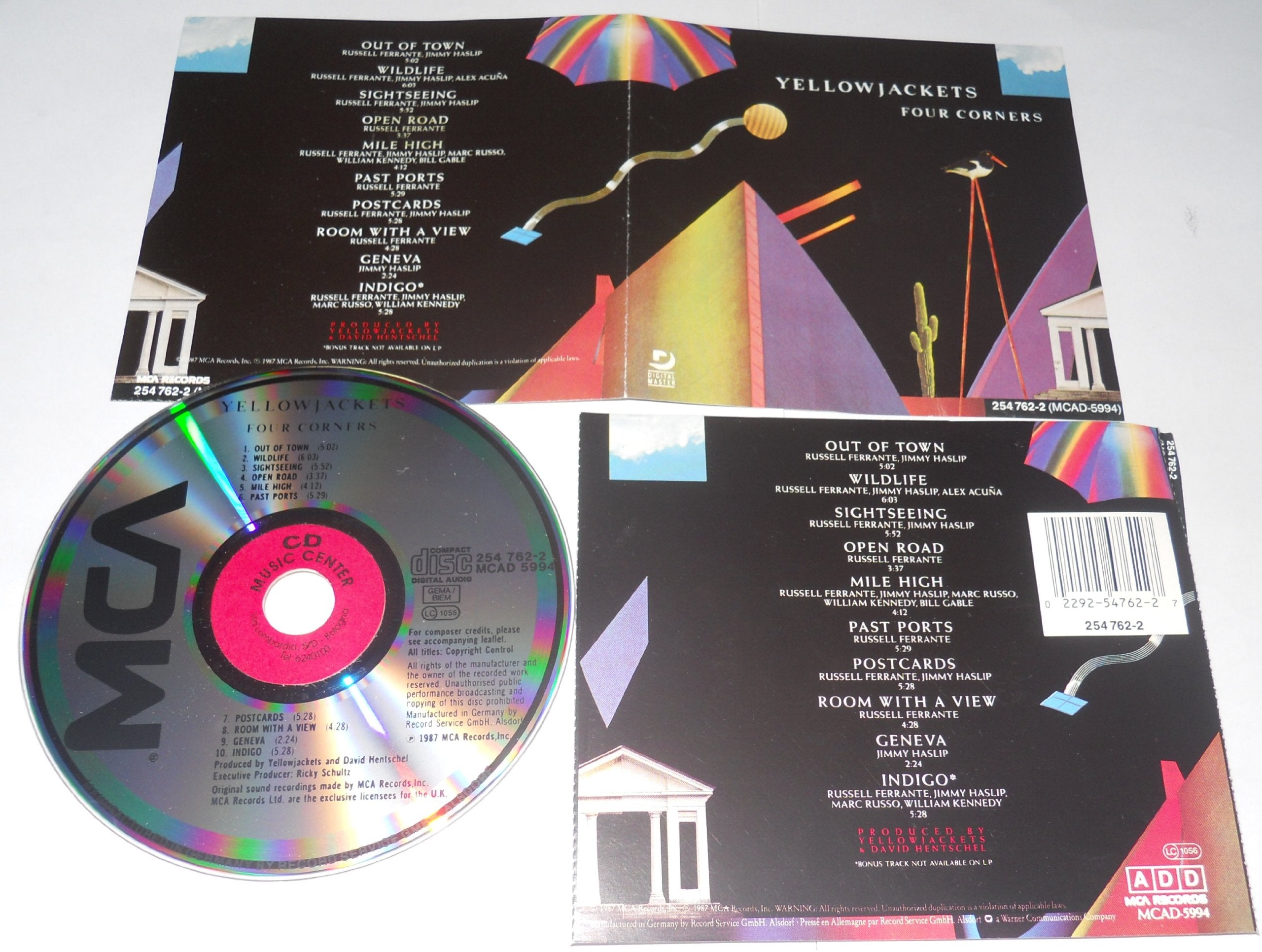 YELLOWJACKETS FOUR CORNERS (1987 MCA Records MCAD 5994 Made in Germany) - CD.. cd