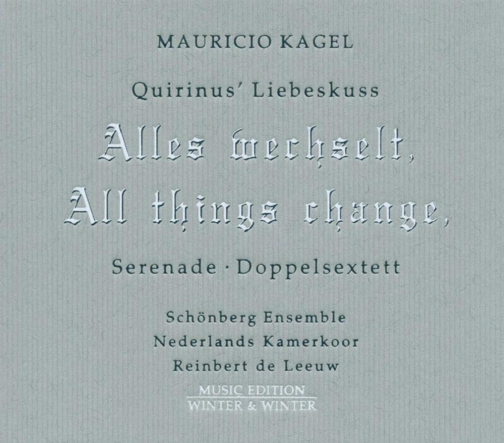 All Things Change (De Leeuw, Schoenberg Ensemble Amsterdam) cd