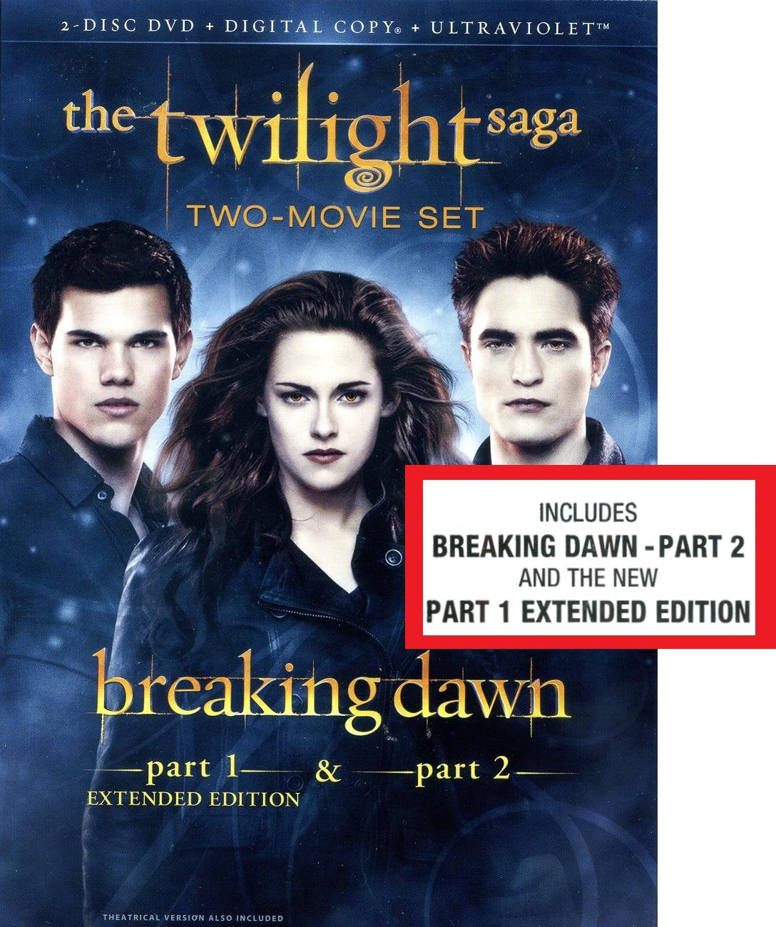 The Twilight Saga: Breaking Dawn, Parts 1 & 2 (2-Disc DVD + Digital Copy + UltraViolet) Films