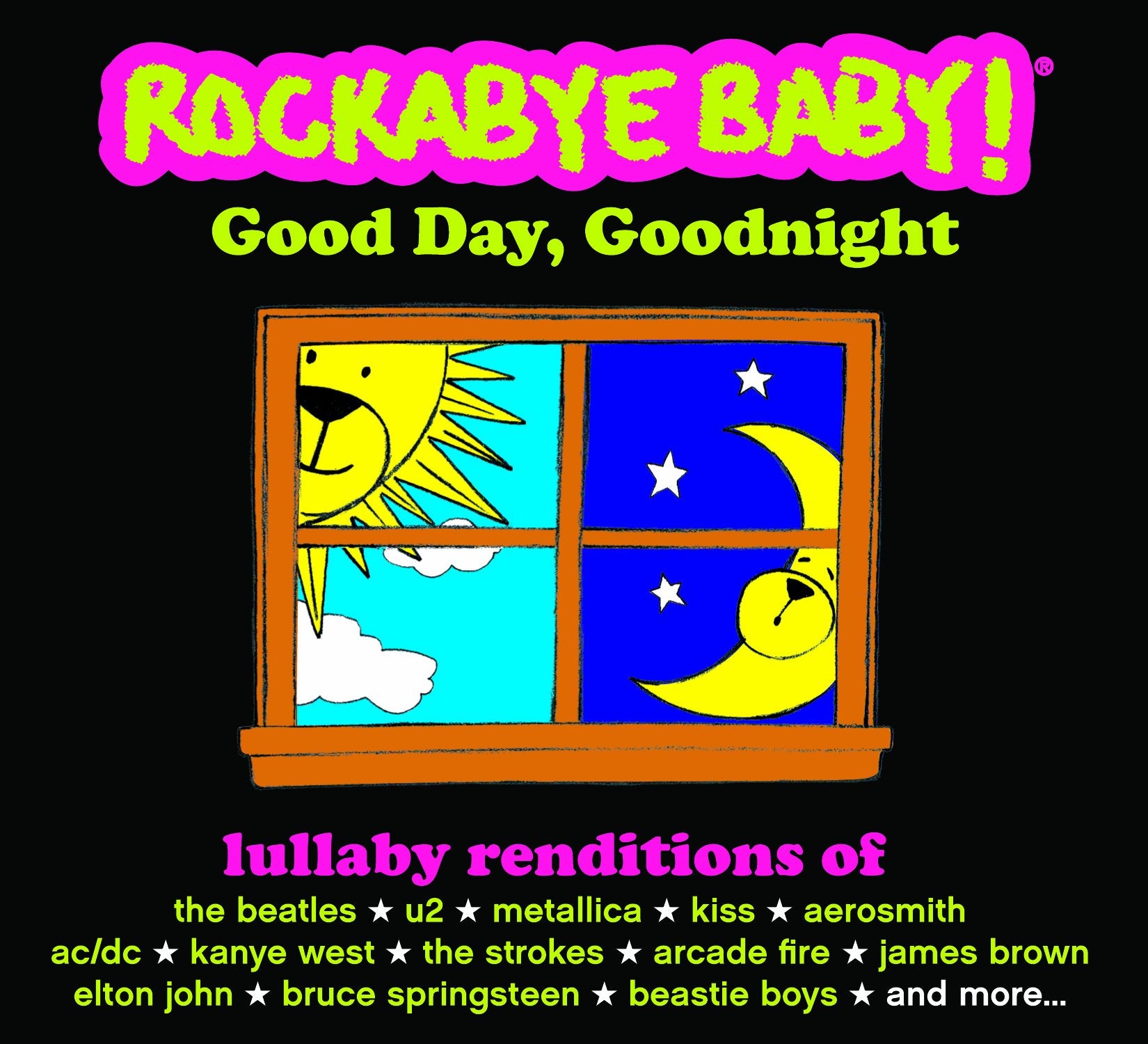 Rockabye Baby! Good Day, Goodnight 2 CD Compilation Music