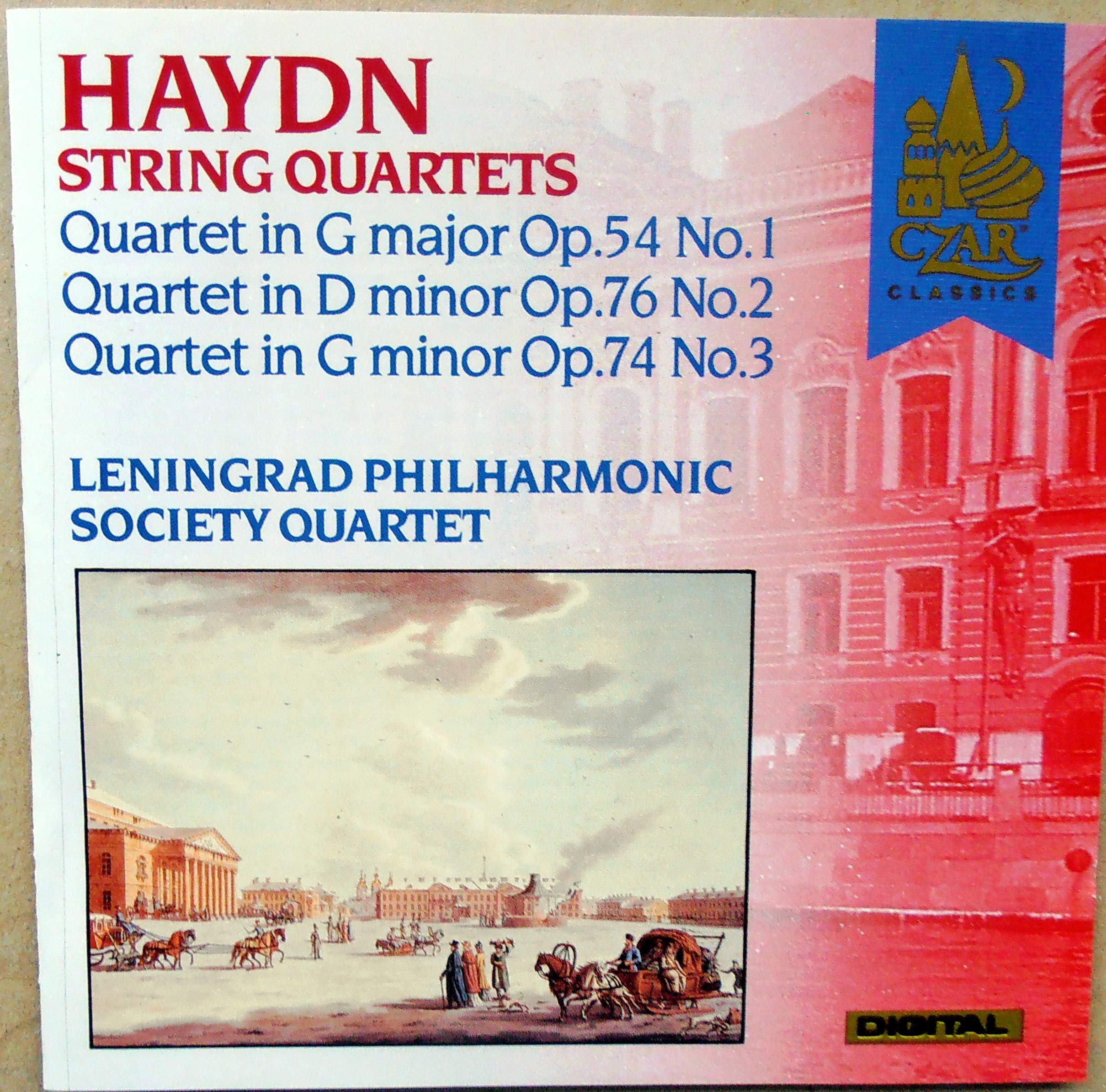 Haydn String Quartets: String Quartet In G Major Op. 54 No. 1 / In D Minor Op. 76 No. 2 / In G Minor Op. 74 No. 3 Music