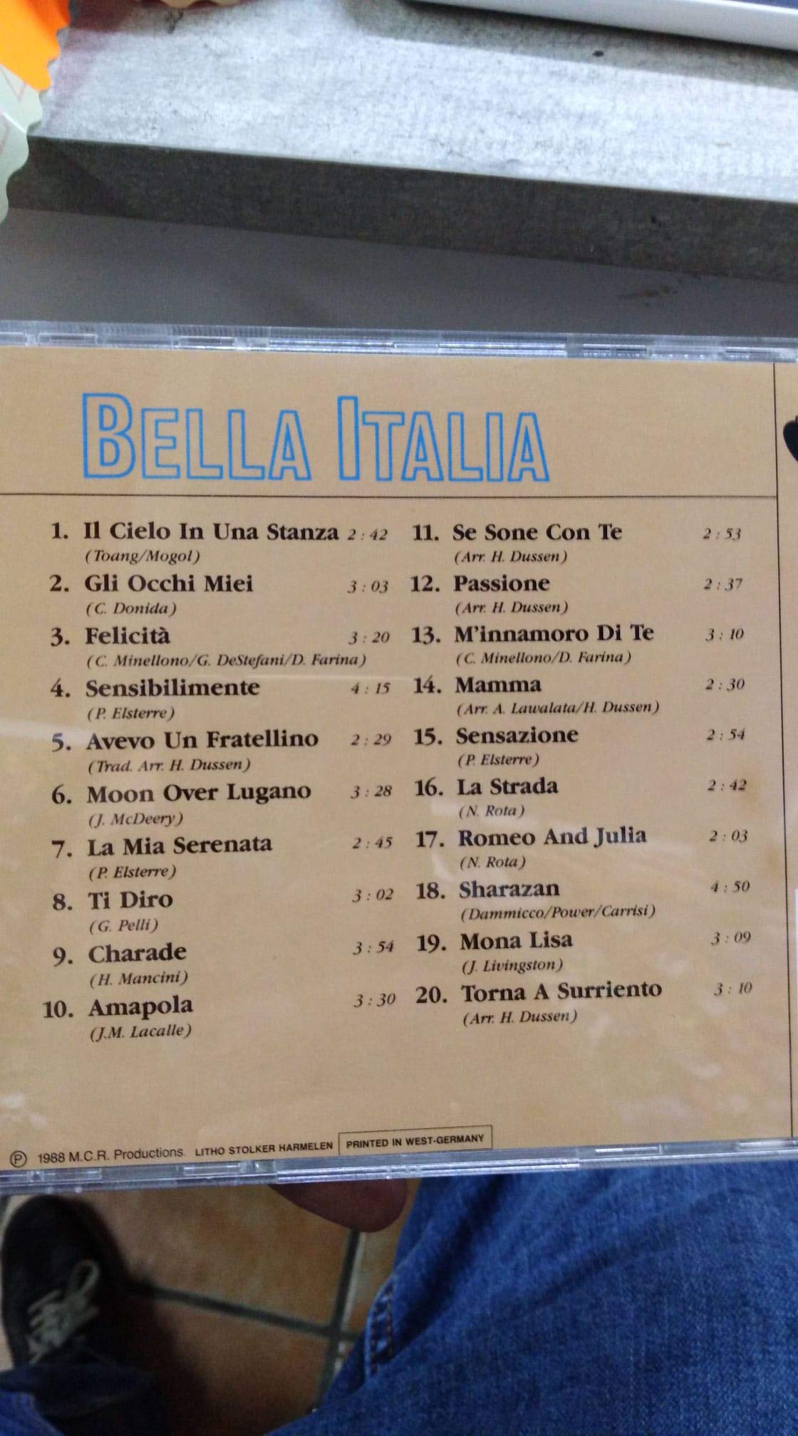 VARIOS. CANCION ITALIANA Music