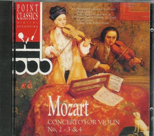 Concerto For Violin Nos. 2, 3 & 4 CD : Mozart Music