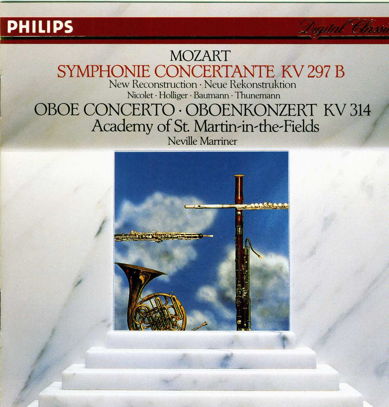 Marriner,Neville - Sinfonia Concertante KV 297 B - Oboen Konzert KV 314 Classical