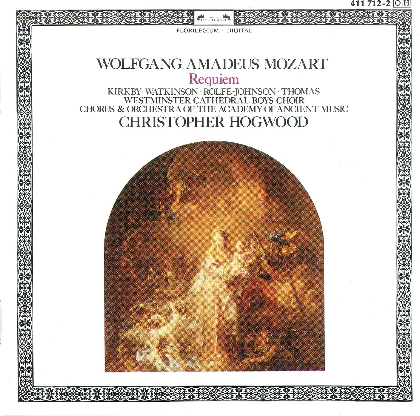 Mozart - Requiem / Kirkby, Watkinson, Rolfe Johnson, Thomas, AAM, Hogwood Classical