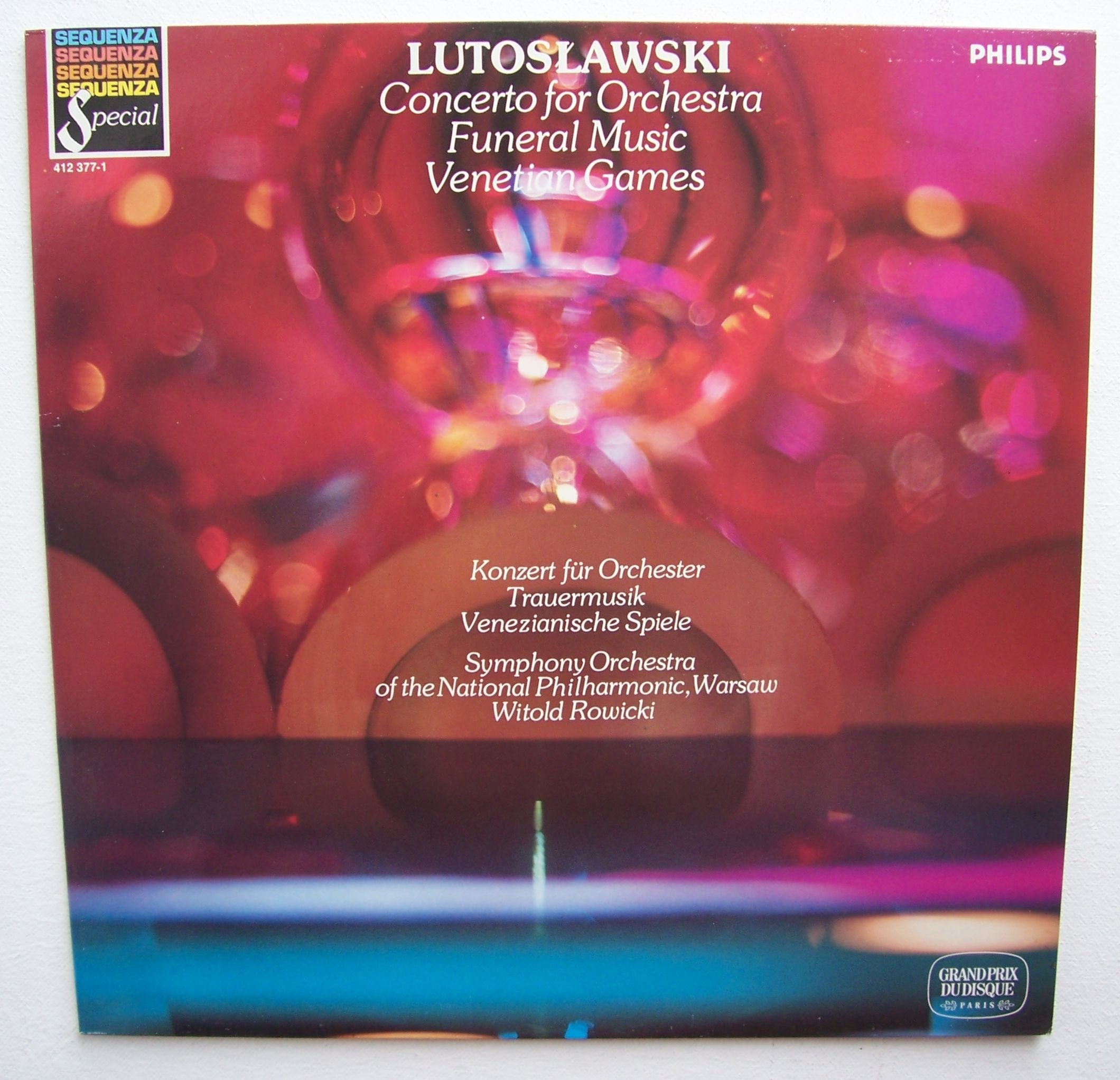 Concerto for Orchestra / Funeral Music / Venetian Games LP Music