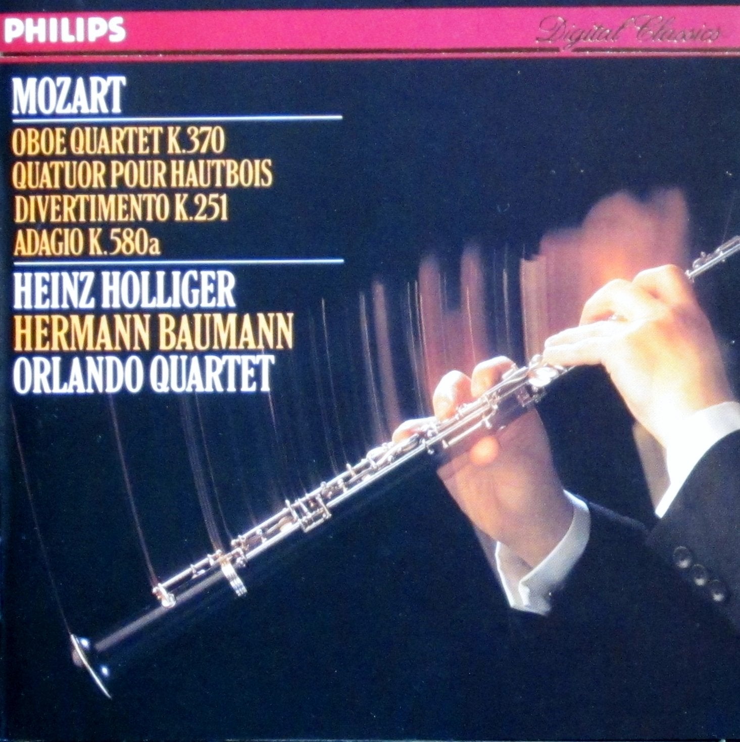 Oboe Quartet KV 370 / Divertimento KV 251 / Adagio KV 580a Classical