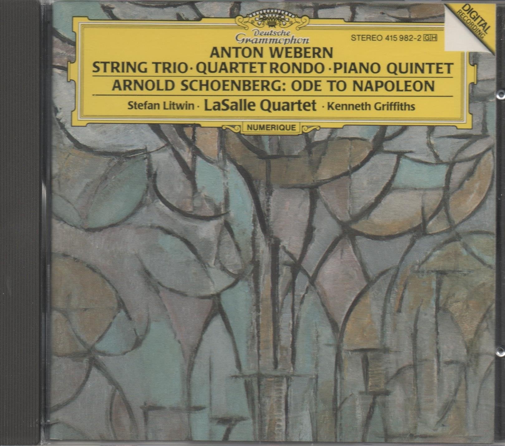 Anton Webern: String Trio Quartet Rondo Piano Quintet Arnold Schoenberg: Ode to Napoleon Music