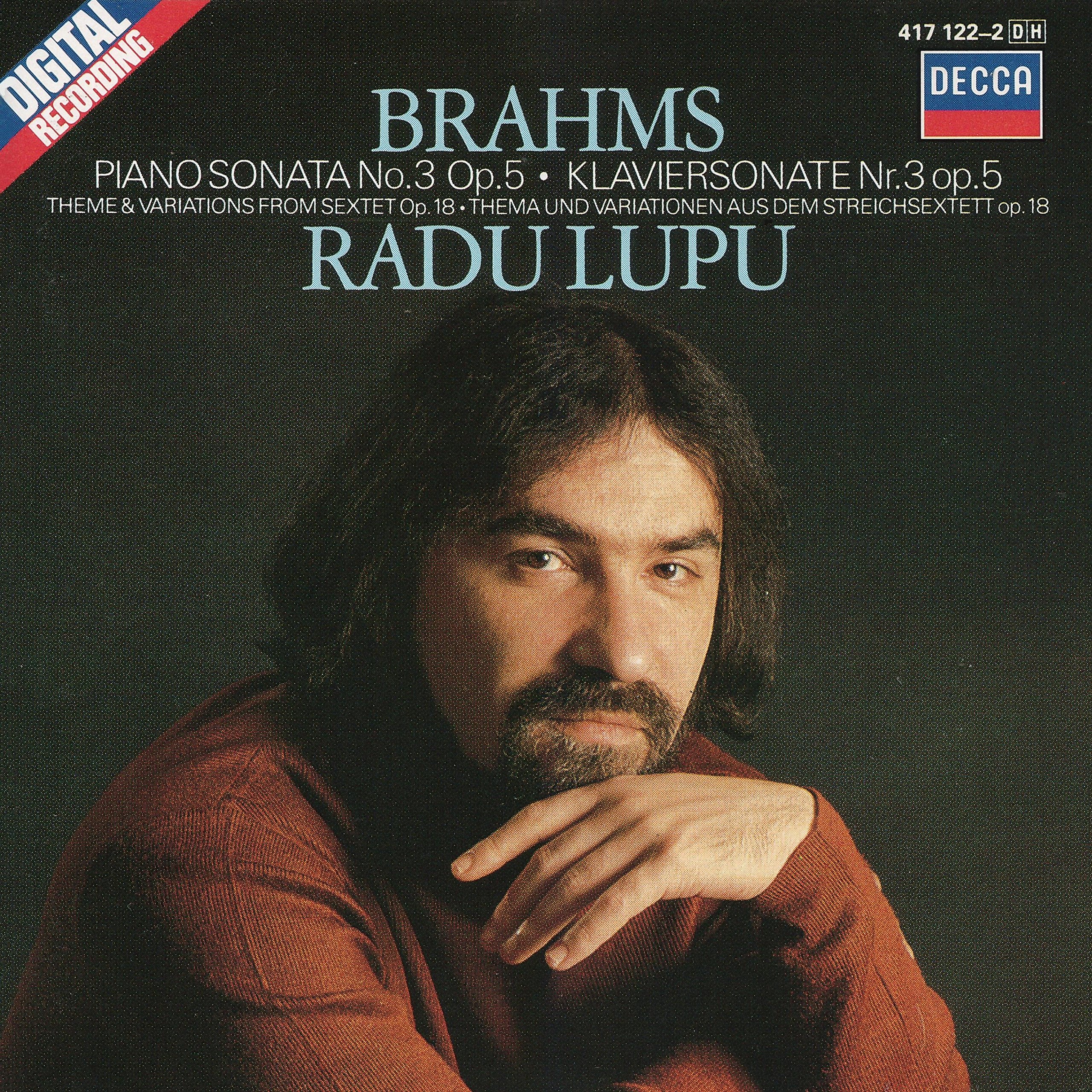Brahms: Piano Sonata No. 3 Op. 5 / Theme & Variations From Sextet Op. 18 Music