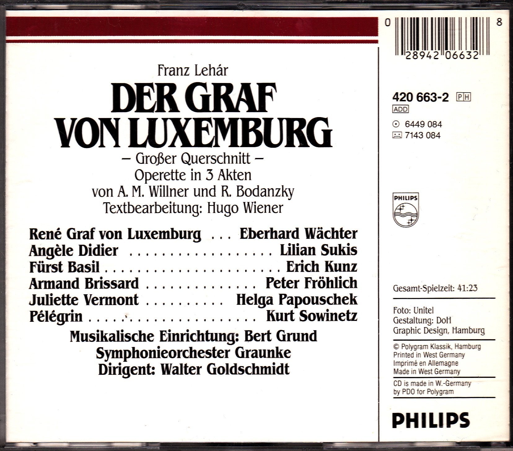 Der Graf Von Luxemburg (Az) Classical