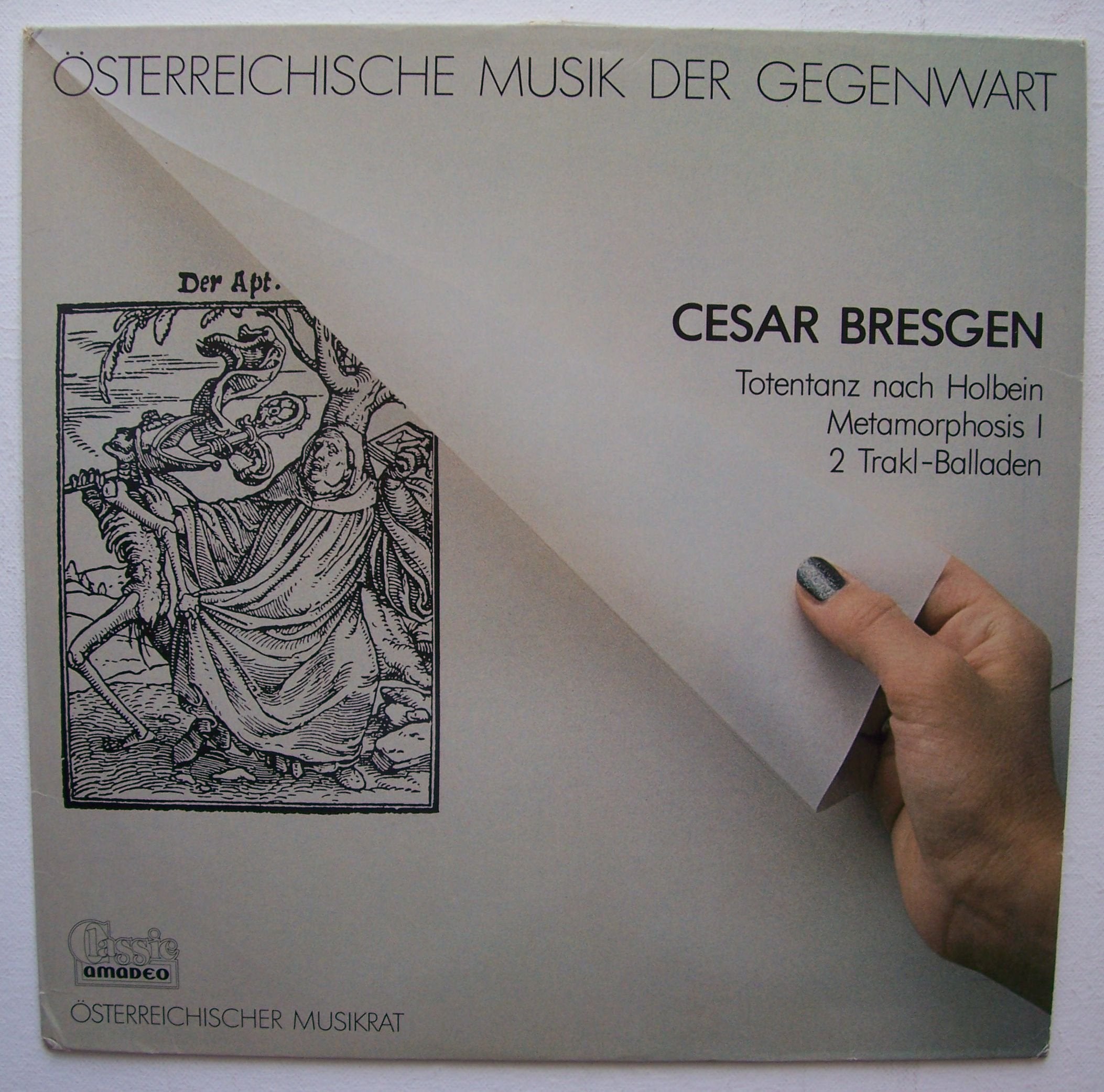 Totentanz nach Holbein LP Symphonieorchester von Radio Luxemburg; Leopold Hager and Cesar Bresgen Music