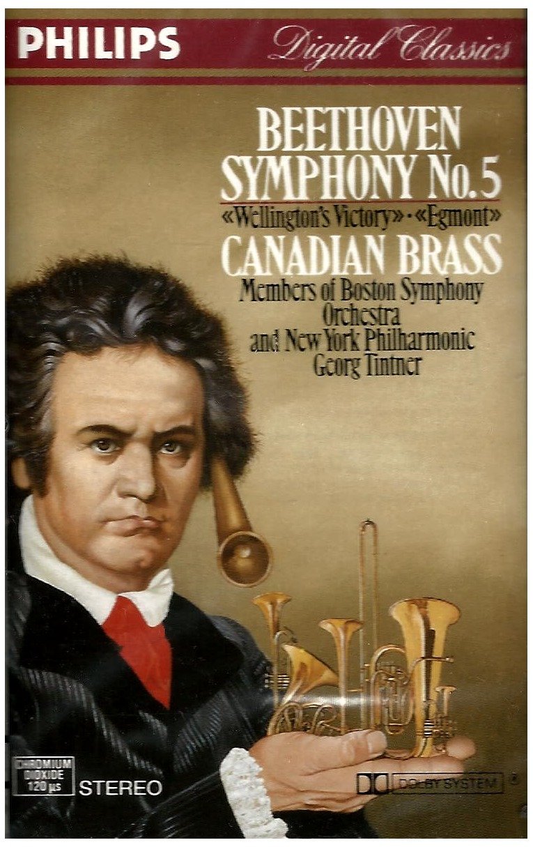 Beethoven-Symphonie N 5-Wellington/Bataille Vittoria-Egmont, Ouv-Canadian Brass-Bso & Ny Phil-Tintner cd