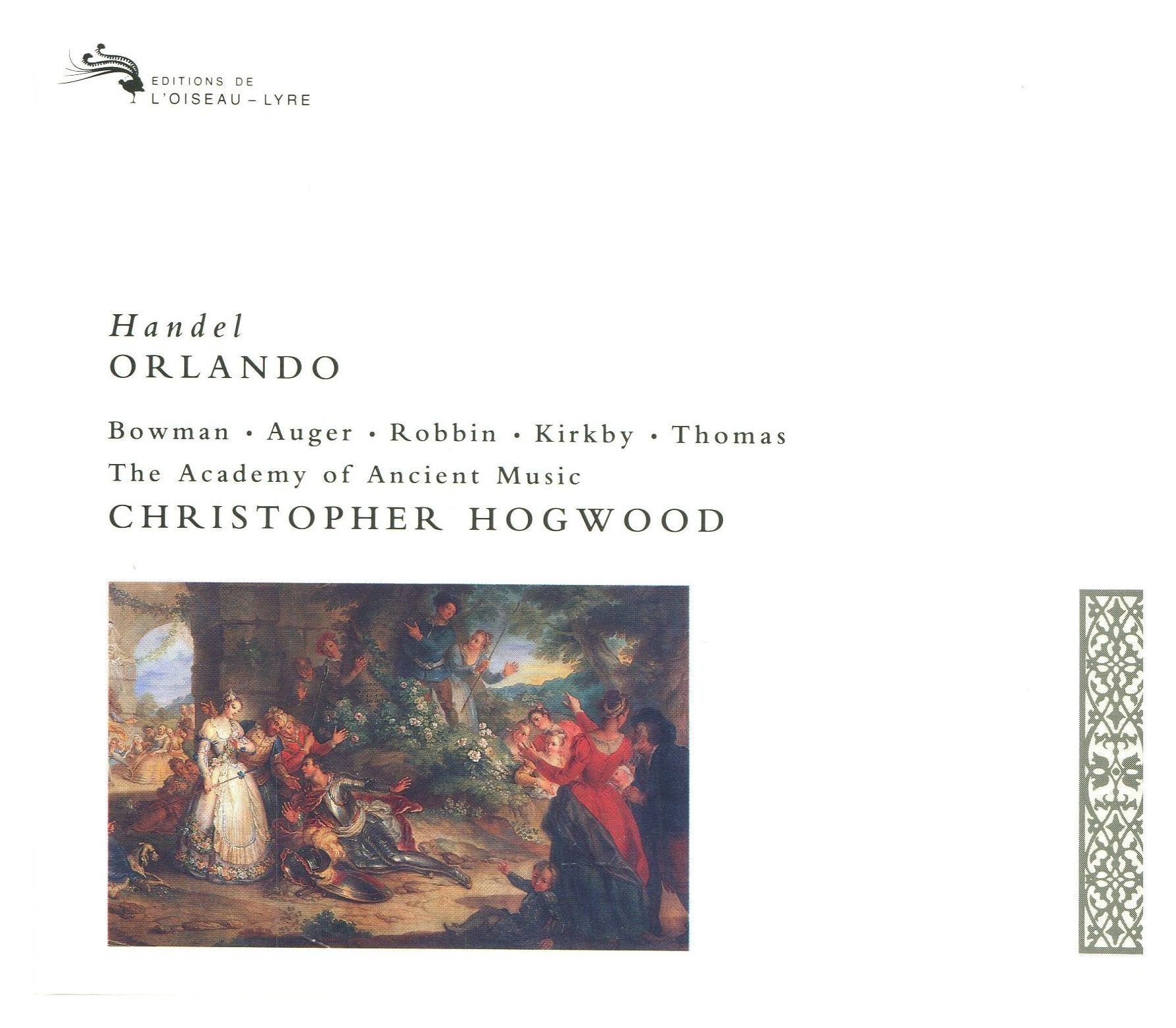 Händel - Orlando / Bowman · Auger · Robbin · Kirkby · Thomas · AAM · Hogwood Classical