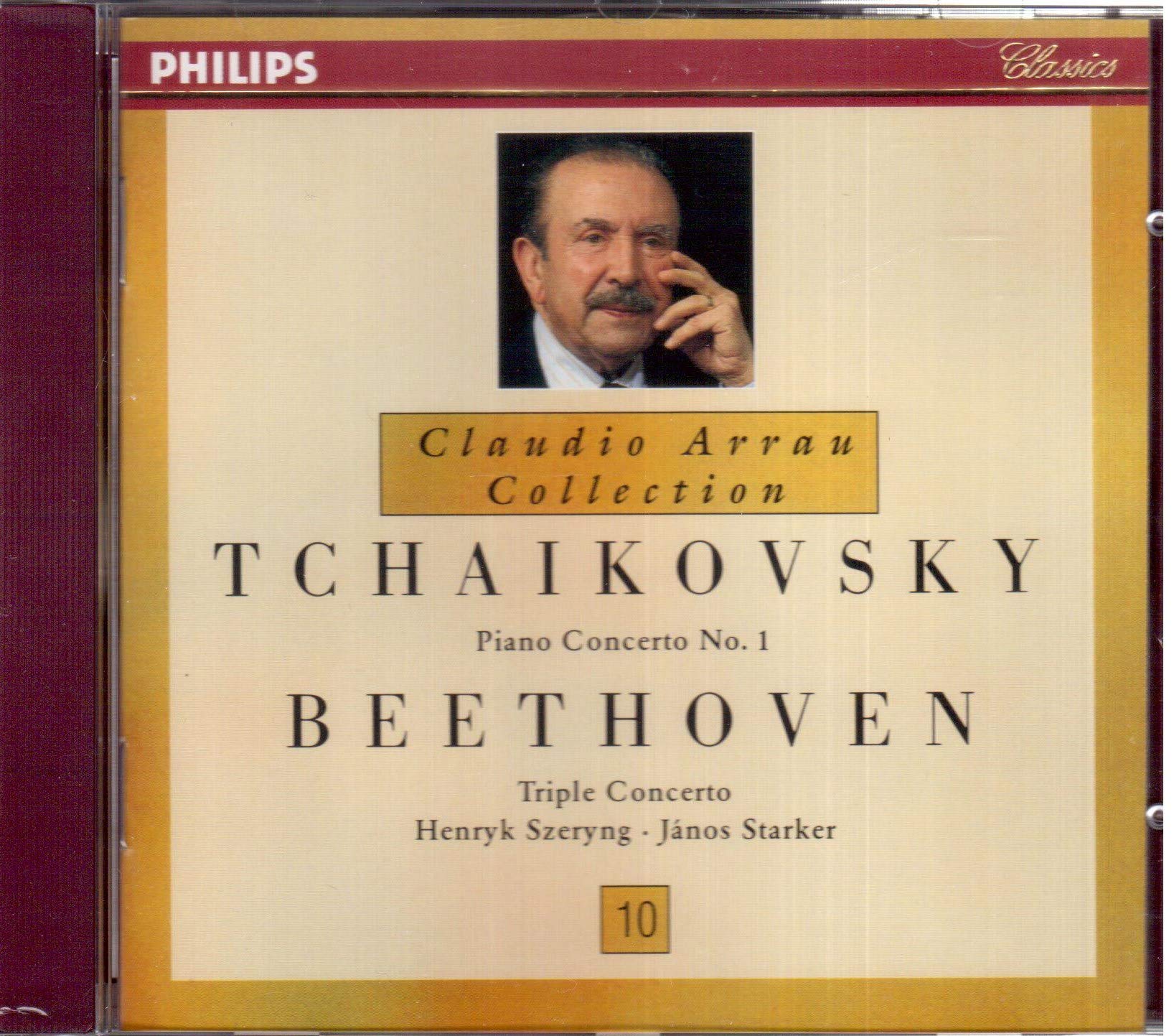Tchaïkovski-Cto Pia.N 1*Beethoven-Cto Pia.Vlon&Vcelle+-Arrau Boston Symphony Orc*-New Phil.O.Inbal+- cd