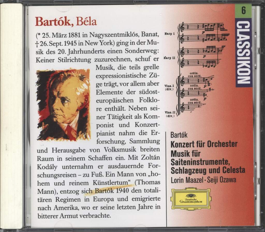 Bartók: Konzert für Orchester / Musik für Saiteninstrumente, Schlagzeug und Celesta Classical