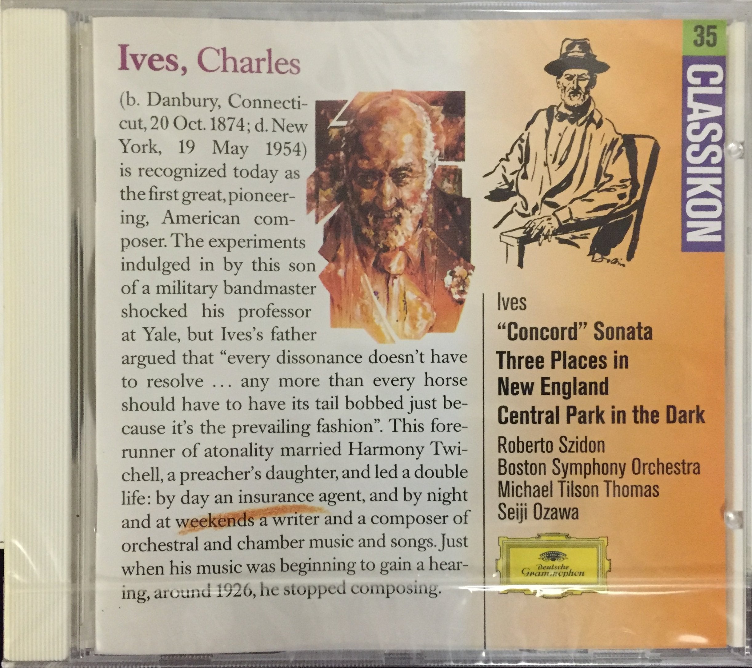 Piano Sonata 2/Central Park in the Dark/Three Places in New England Classical