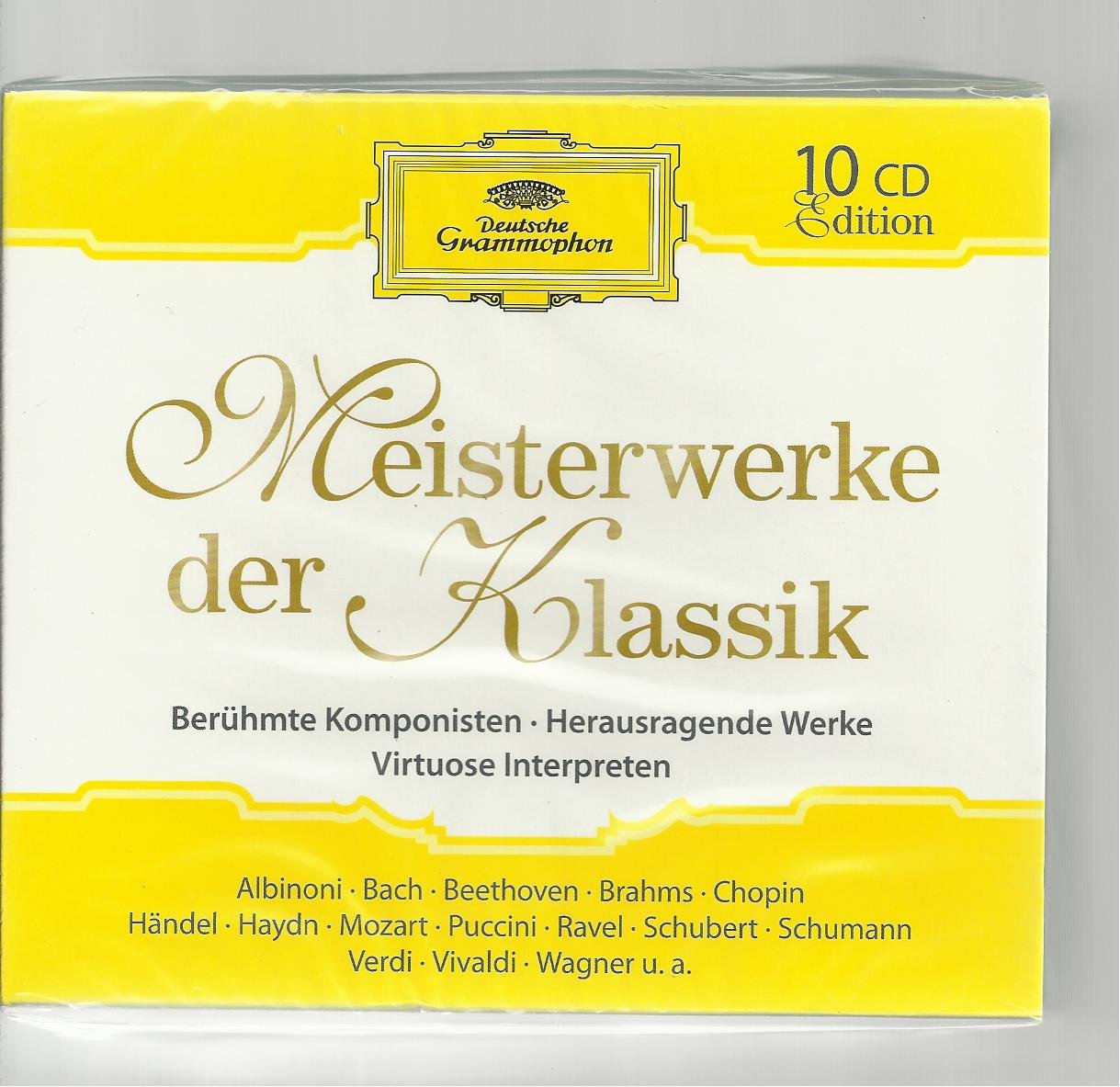 Meisterwerke der Klassik - Berühmte Komponisten/ Herausragende Werke/ Virtuose Interpreten (10CD-BOX Set) Classical