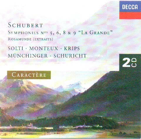 Symphonies No 5, 6, 8 "Inachevée", 9 "La Grande"; Rosamunde. Classical