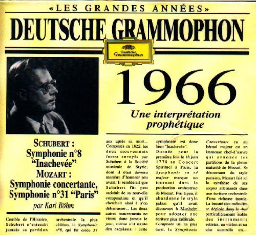 Mozart : Symphonie Concertante et Symphonie n° 31 "Paris" / Schubert : Symphonie N° 8 " Inachevée" Classical