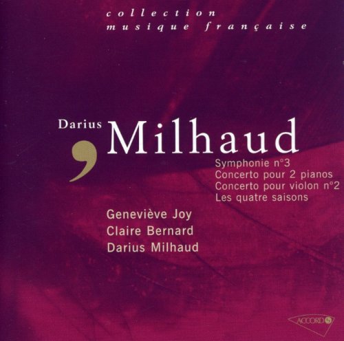 Symphonie n°3 / Concerto pour 2 pianos / Concerto pour violon n°2 cd