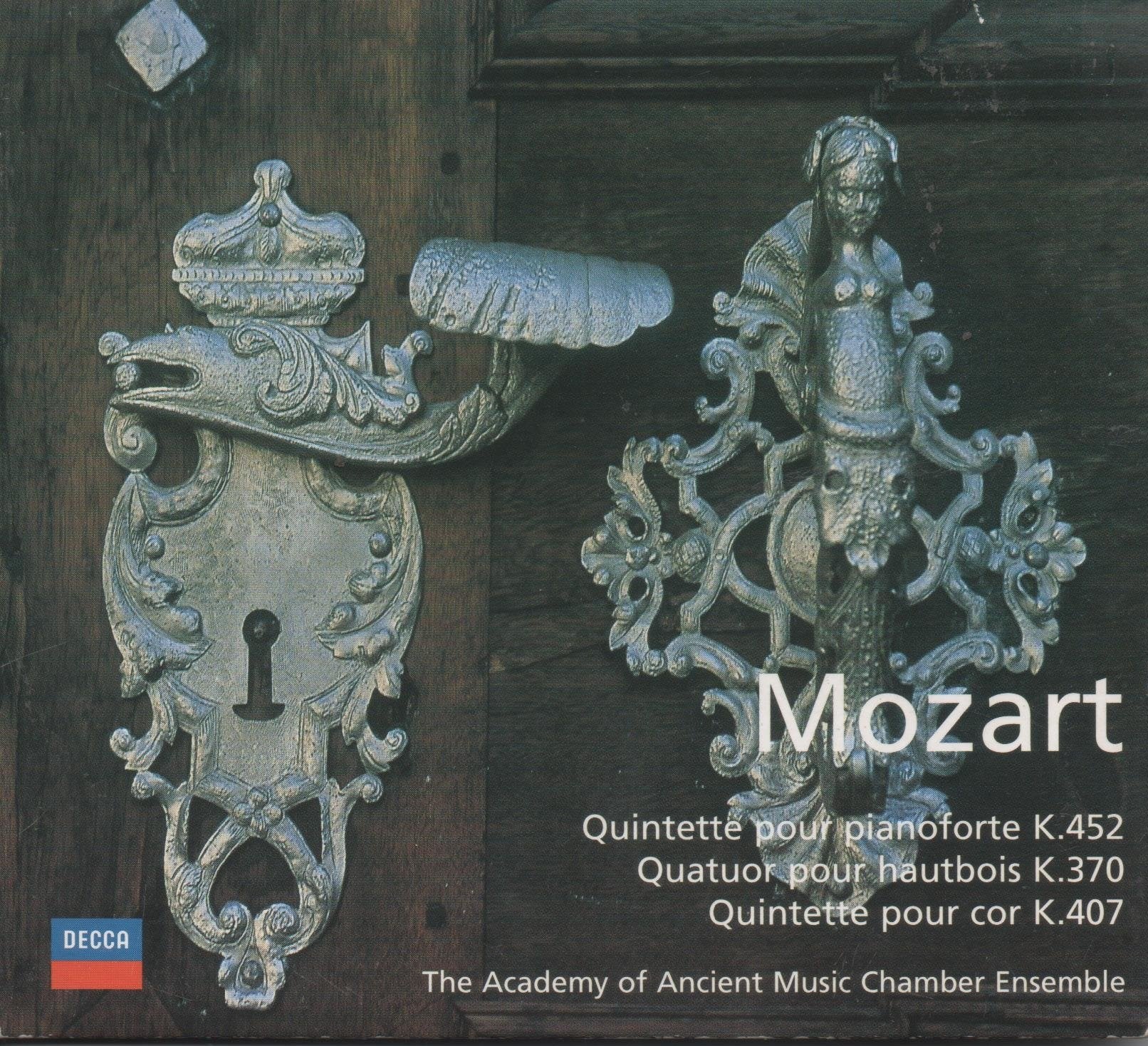 Mozart K.452 K.370 & K.407 Academy of Ancient Music Chamber Ensemble cd