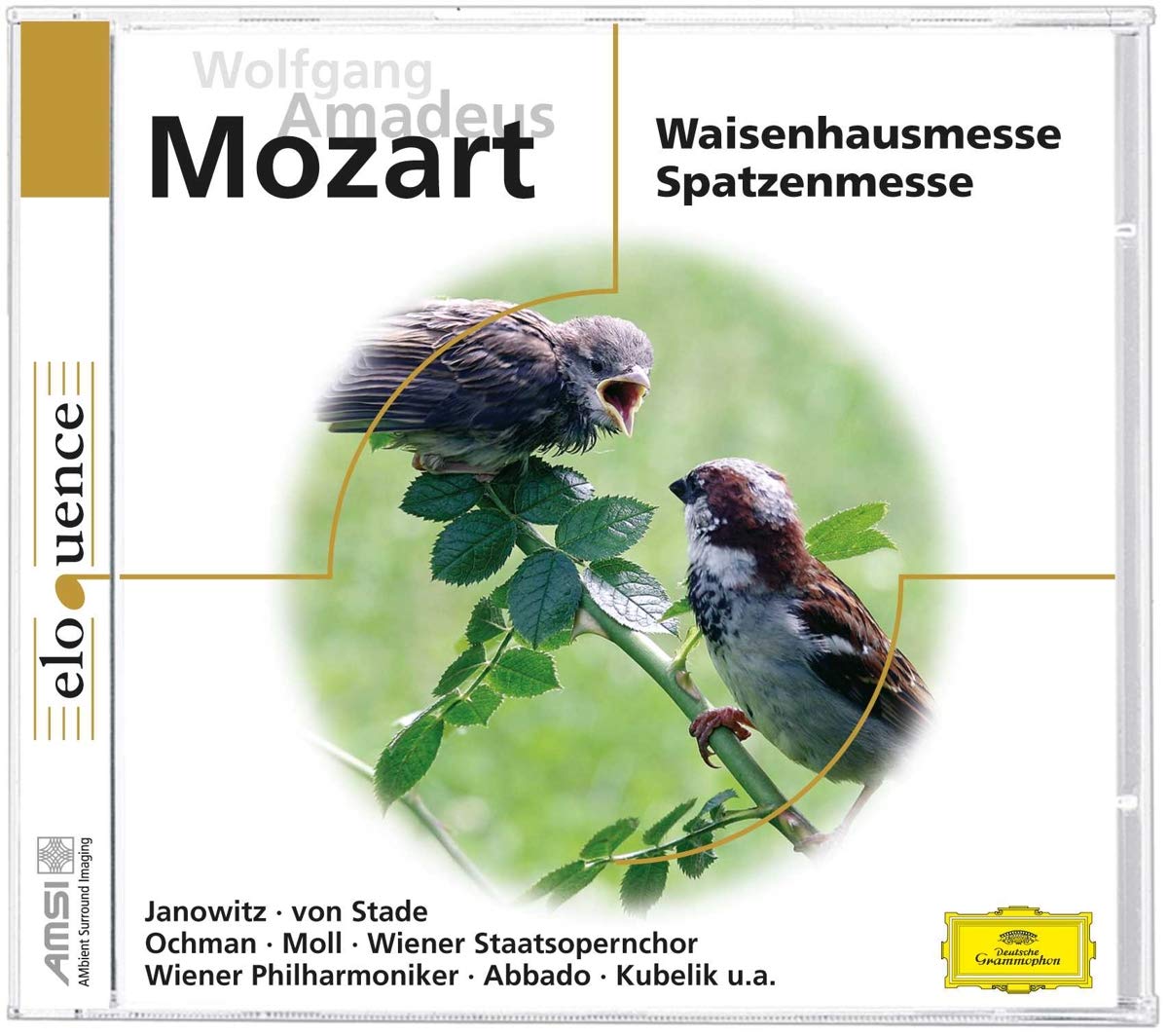 Mozart : Waisenhausmesse KV 139 ; Spatzenmesse KV 220 (Messe de l'orphelinat ; Messe des moineaux) cd