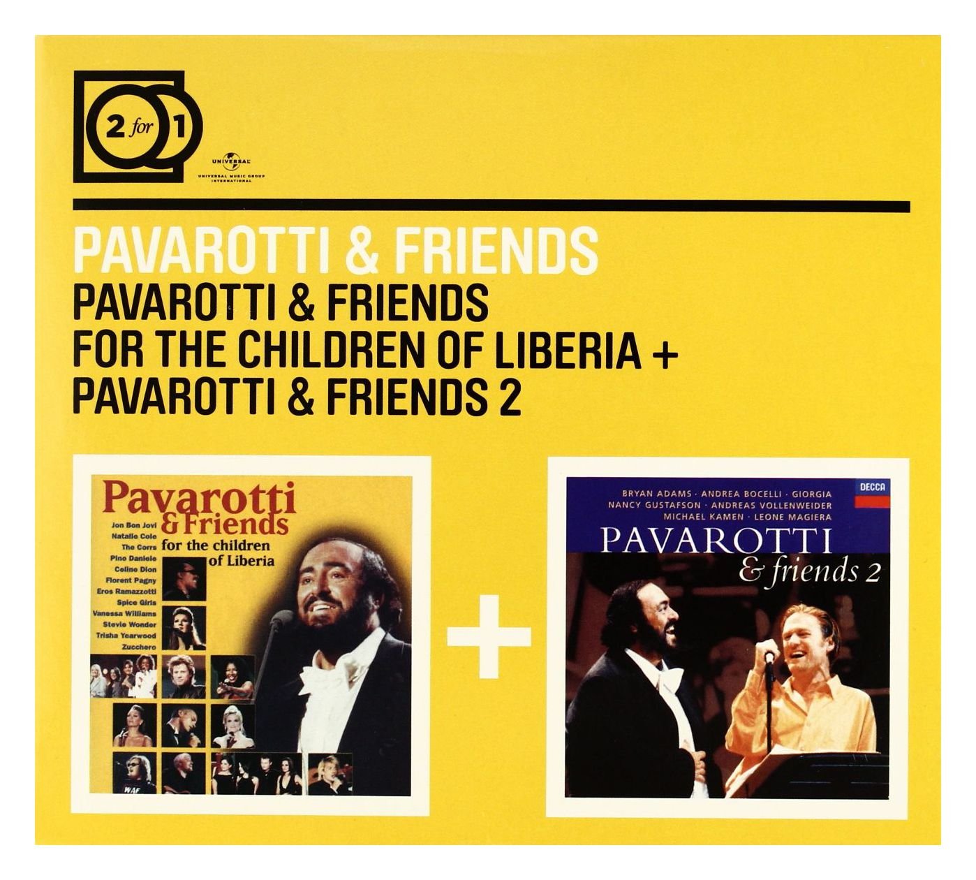 2 For 1: Pavarotti & Friends/Pavarotti & Friends 2 (Digipack ohne Booklet) Pop