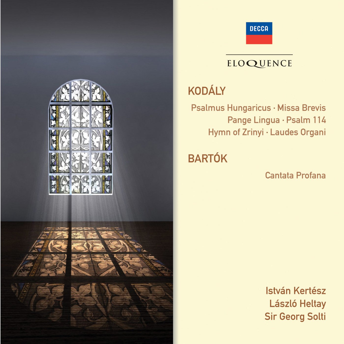 Hongrois, Missa brevis, Psaume 114 & Cantate profane cd