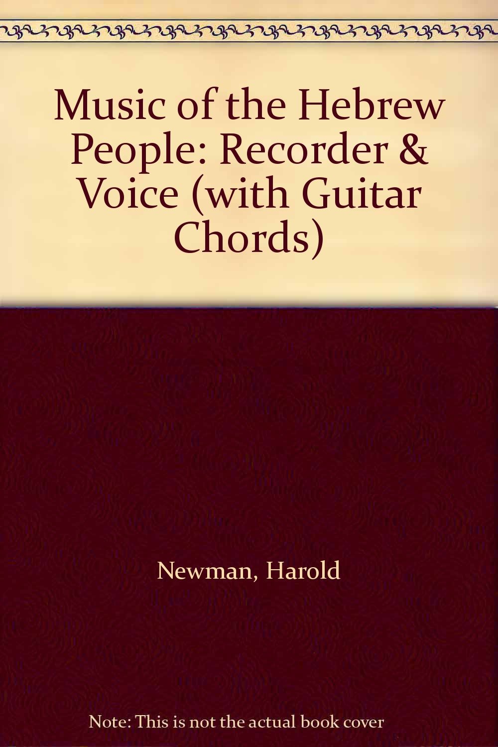 Music of the Hebrew People: Recorder & Voice With Guitar Chords Sheet Music