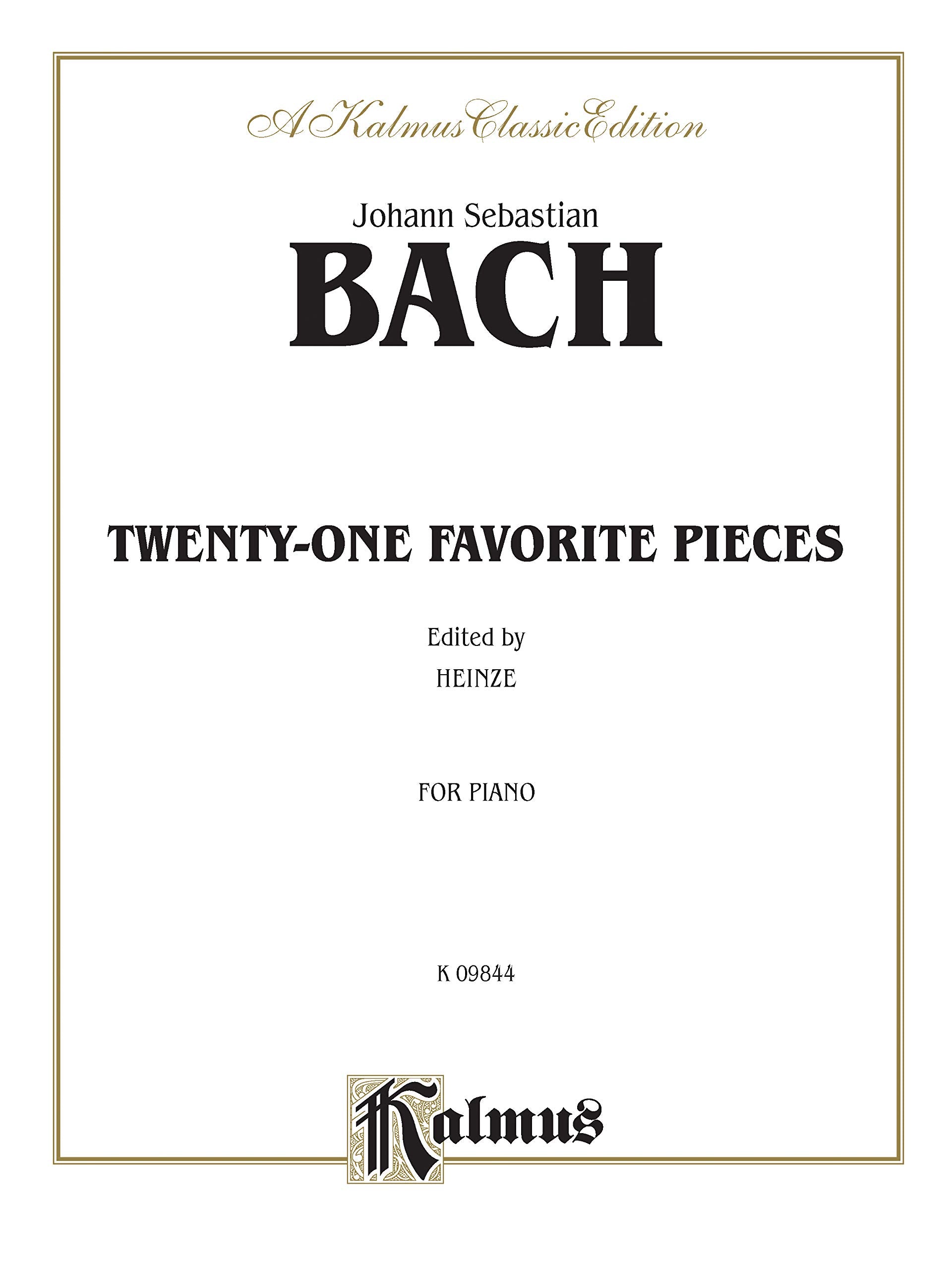Twenty-One Favorite Pieces for Piano (Kalmus Edition) Social Sciences