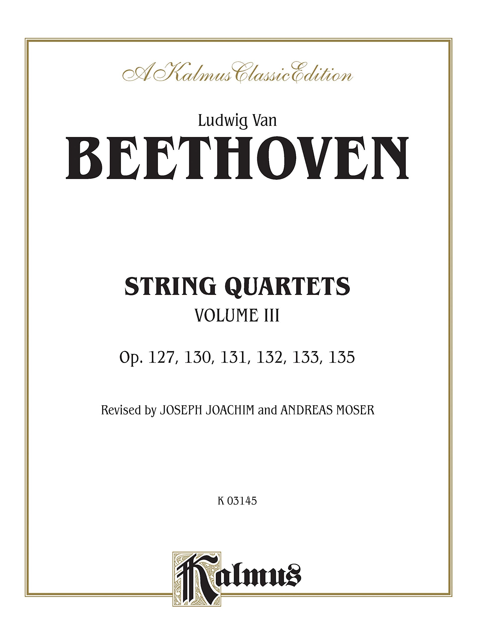 String Quartets, Vol 3: Op. 127, 130, 131,132, 133, 135 Social Sciences