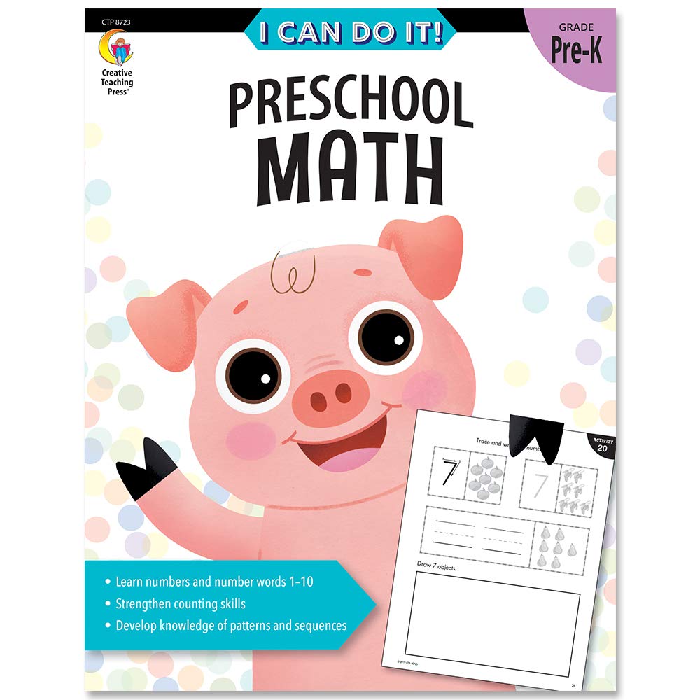 Creative Teaching Press I Can Do It! 8723 Mathematikarbeitsbuch für Vorschule, Modell: Books