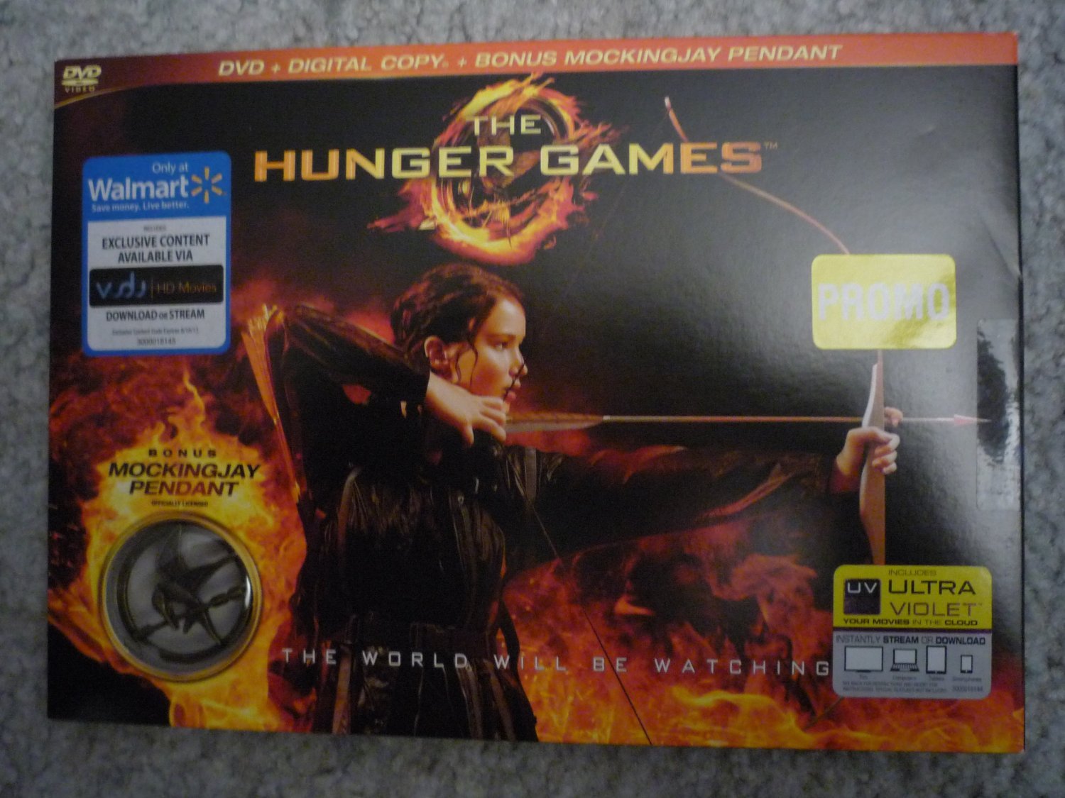 The Hunger Games LIMITED EDITION DVD + Digital Copy PLUS BONUS Mockingjay Pendant Films