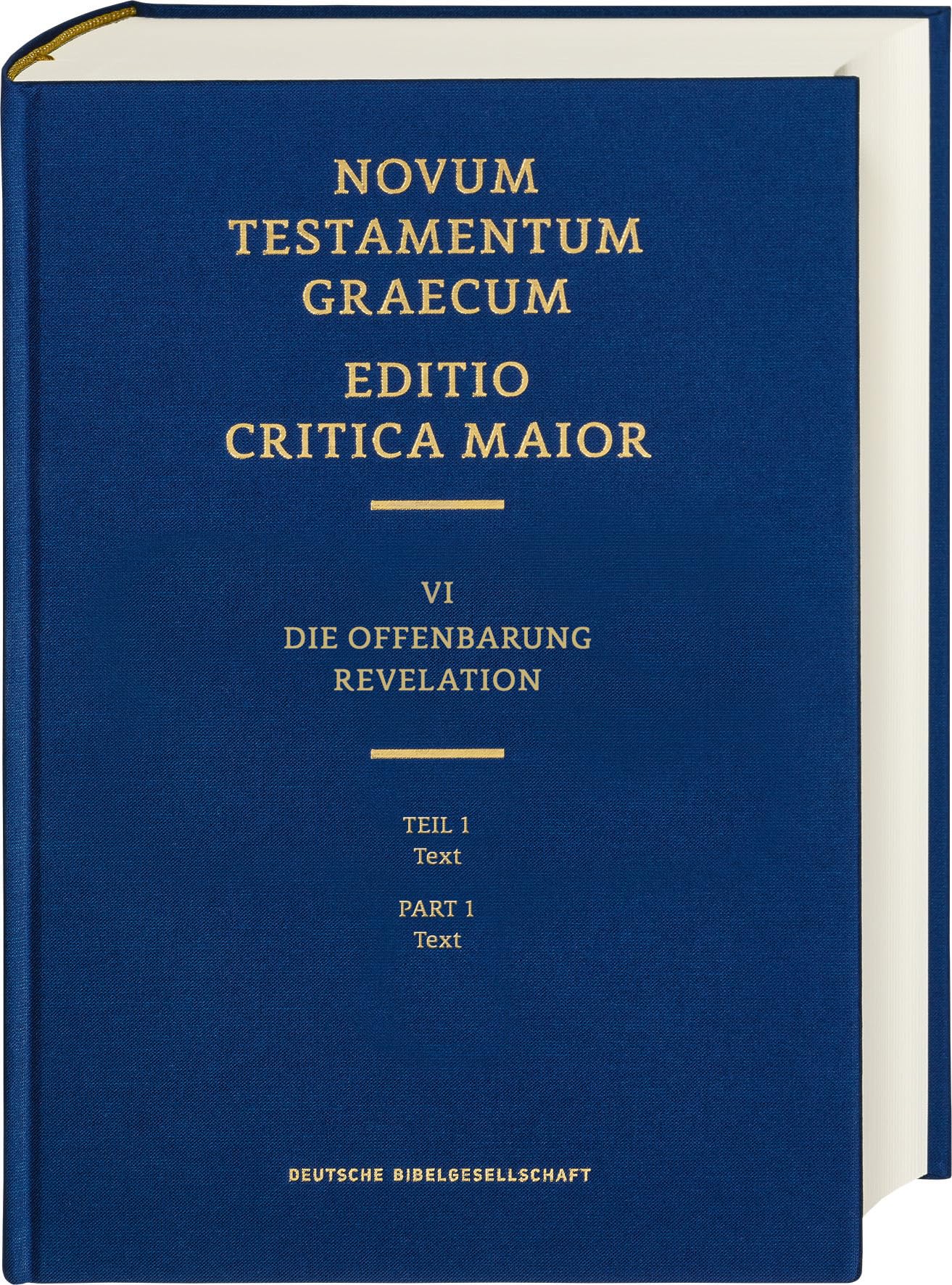 ECM VI/1. Offenbarung. Text: Novum Testamentum Graecum. Editio Critica Maior Social Sciences